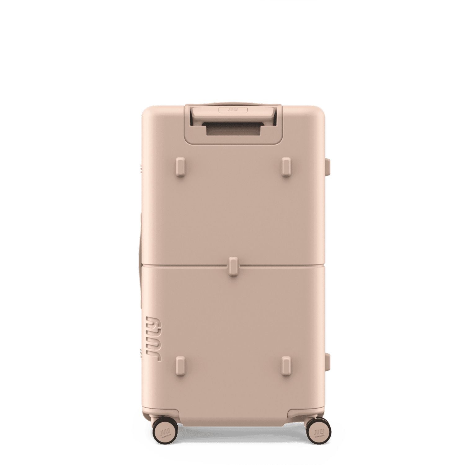 July Checked Trunk Polycarbonate Frame 28" Luggage - Matte Sand