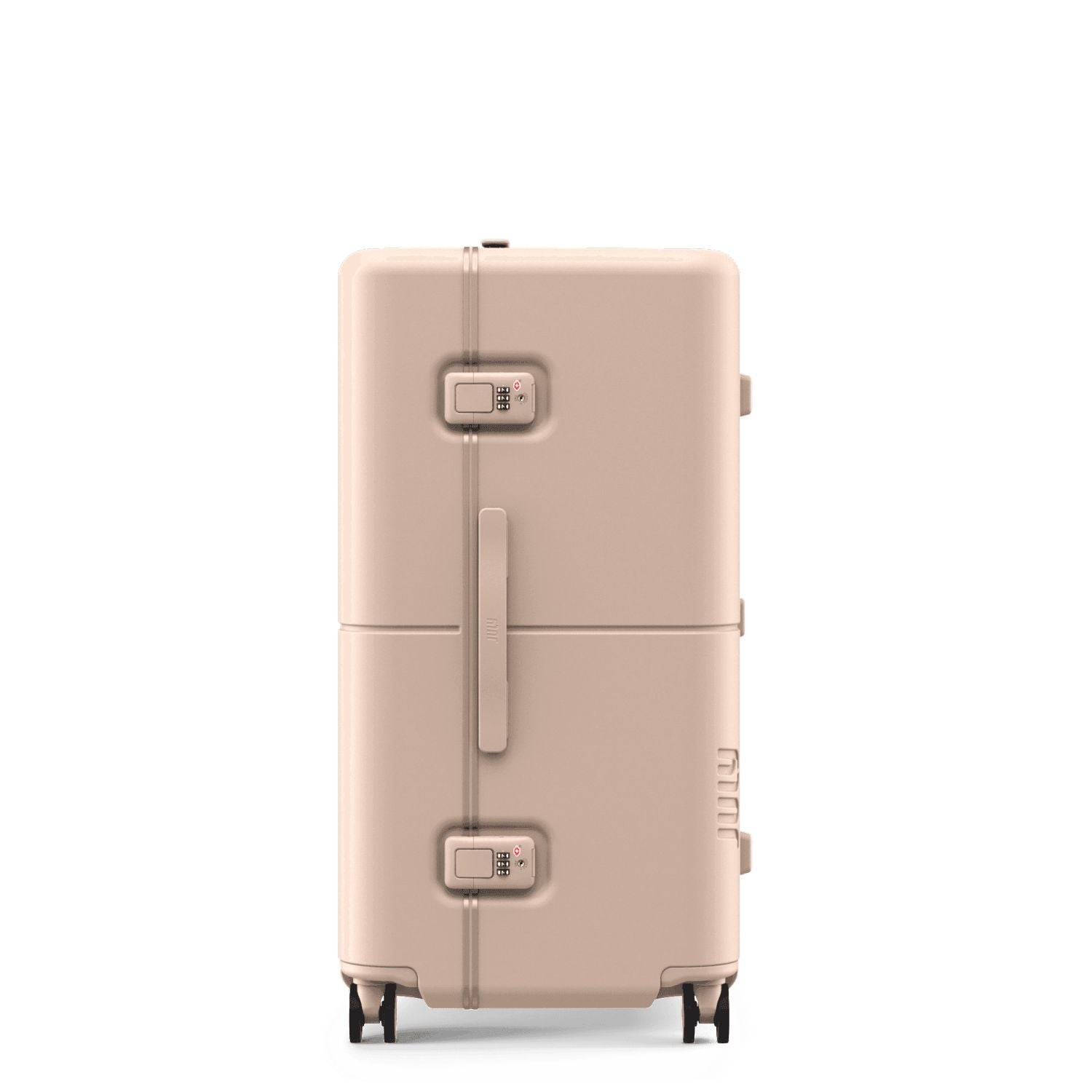 July Checked Trunk Polycarbonate Frame 28" Luggage - Matte Sand