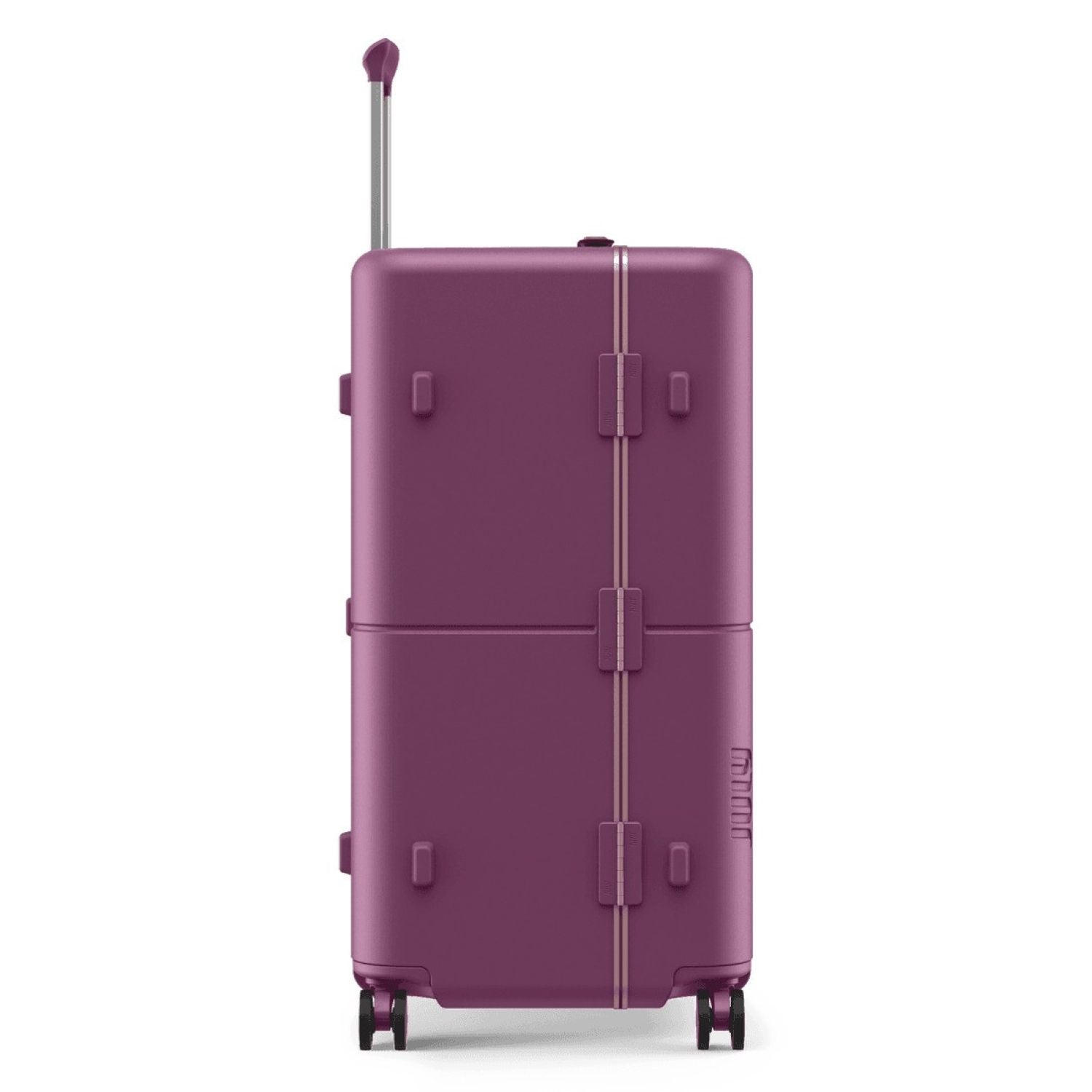 July Checked Trunk Polycarbonate Frame 28" Luggage - Plum