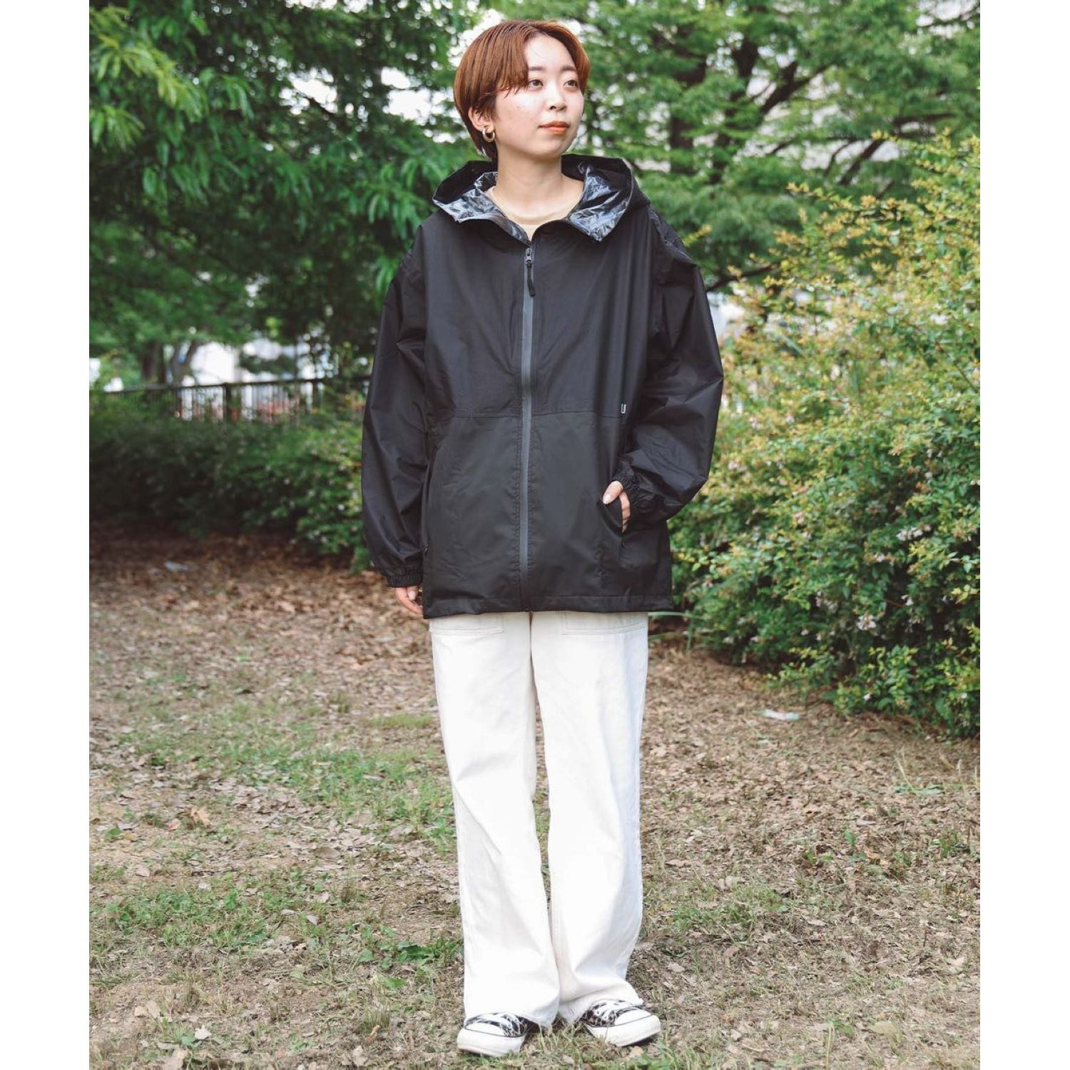 KiU Light Windbreaker Jacket M (Black)