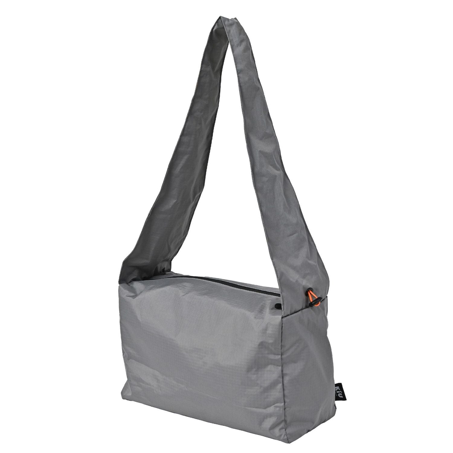 KiU Water Repellent Paracord Box Shoulder Bag (Light Gray)