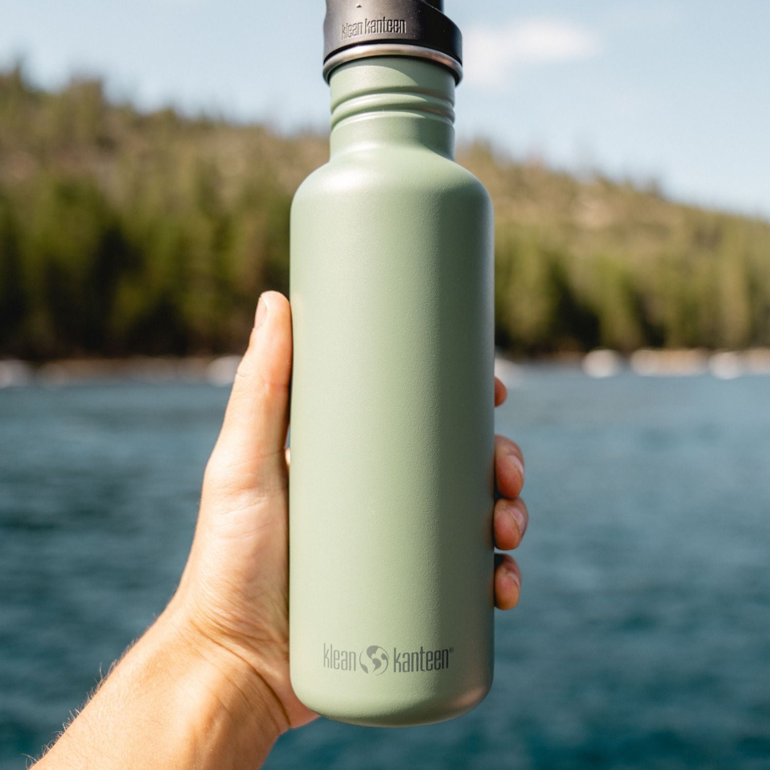 Klean Kanteen Classic 18oz Water Bottle (with Sport Cap) V2 (Sea Spray)