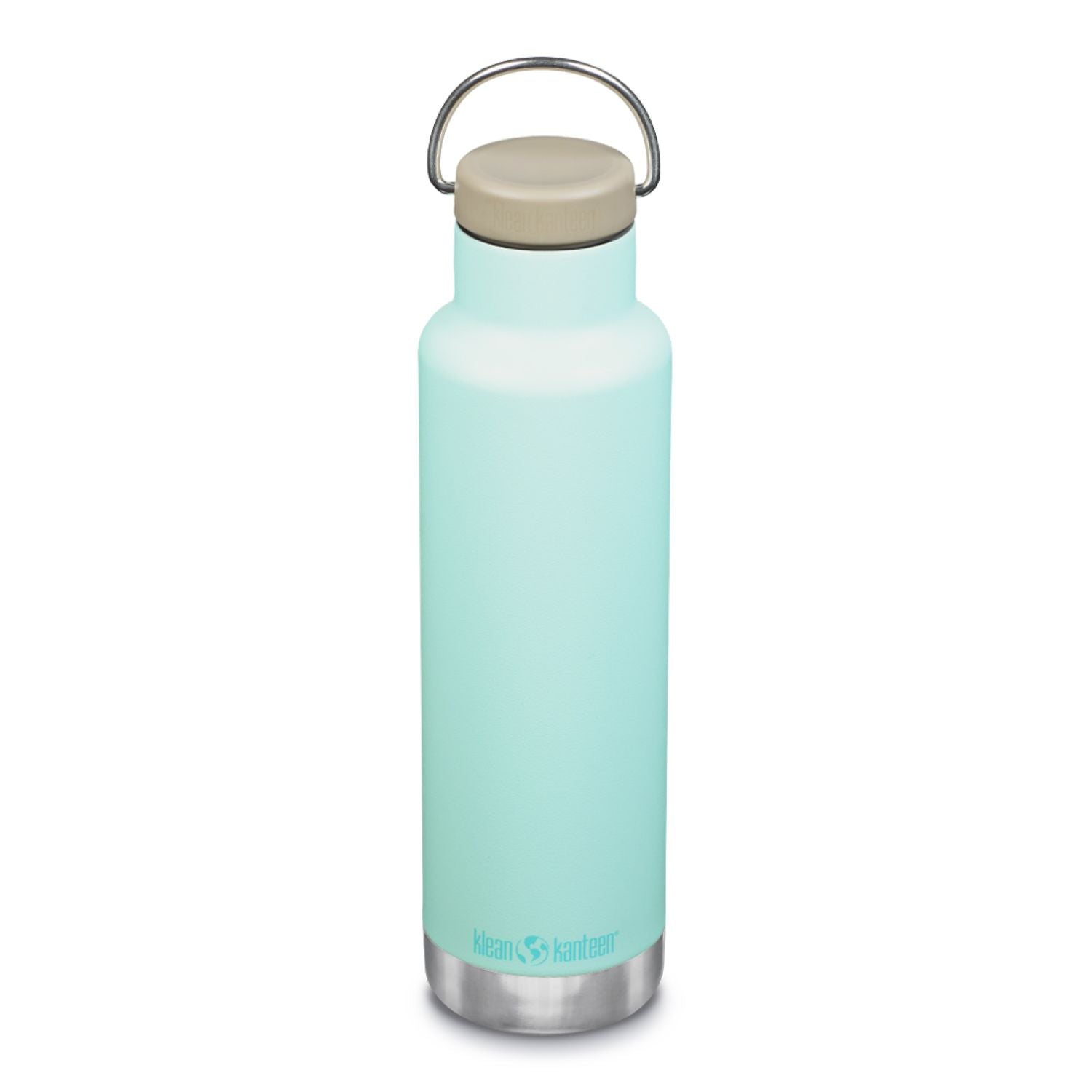 Klean Kanteen Insulated Classic 20oz Water Bottle (with Loop Cap) (Blue Tint)