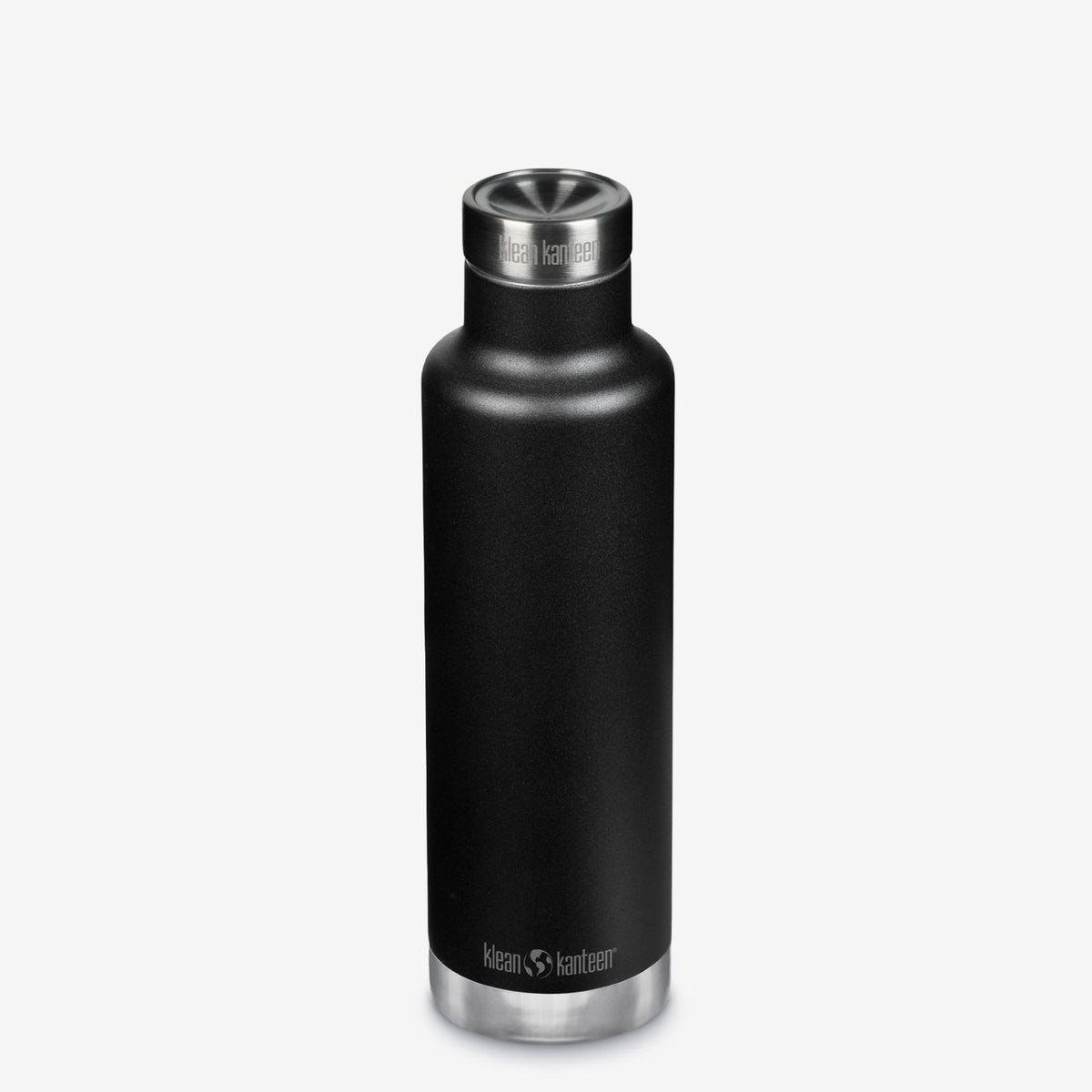 Klean Kanteen Insulated Classic 25Oz With Pour Through Cap - Black