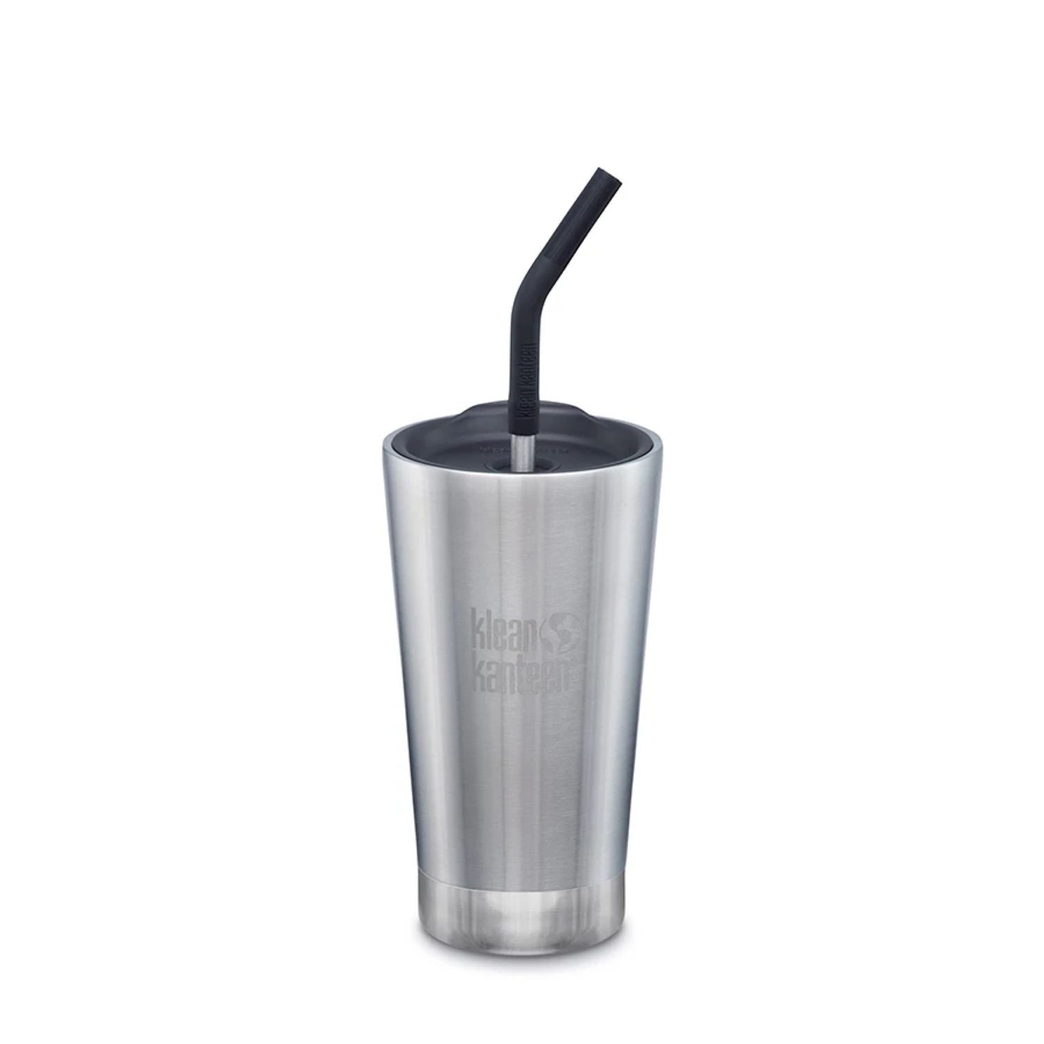 Klean Kanteen Insulated Tumbler 16oz (with Straw Lid) (Brushed Stainless)