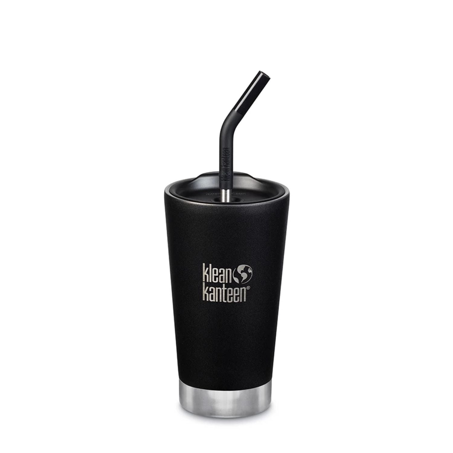 Klean Kanteen Insulated Tumbler 16oz (with Straw Lid) (Shale Black)