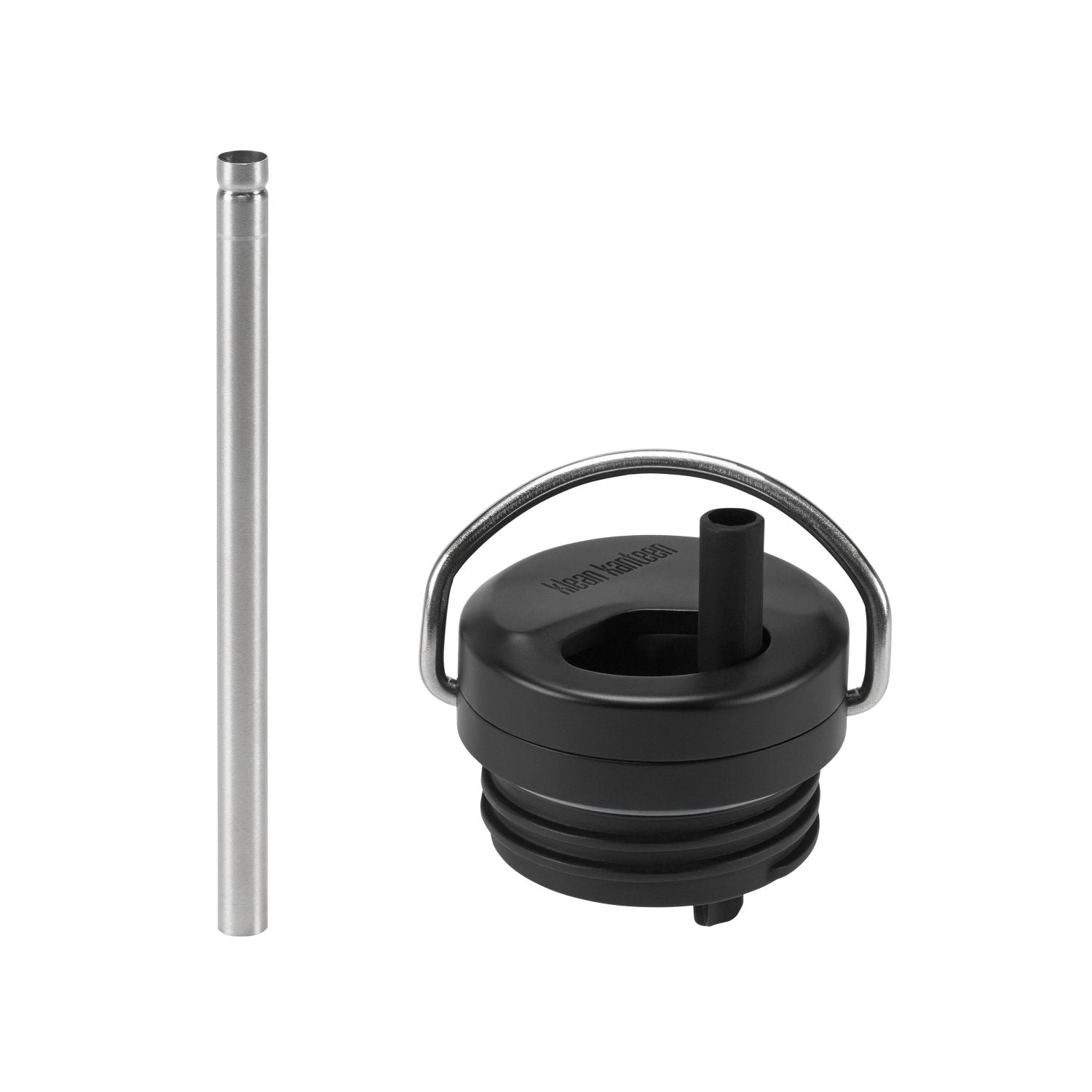 Klean Kanteen Water Bottle Twist Cap (for TKWide Bottles) (Black/Brushed Stainless)