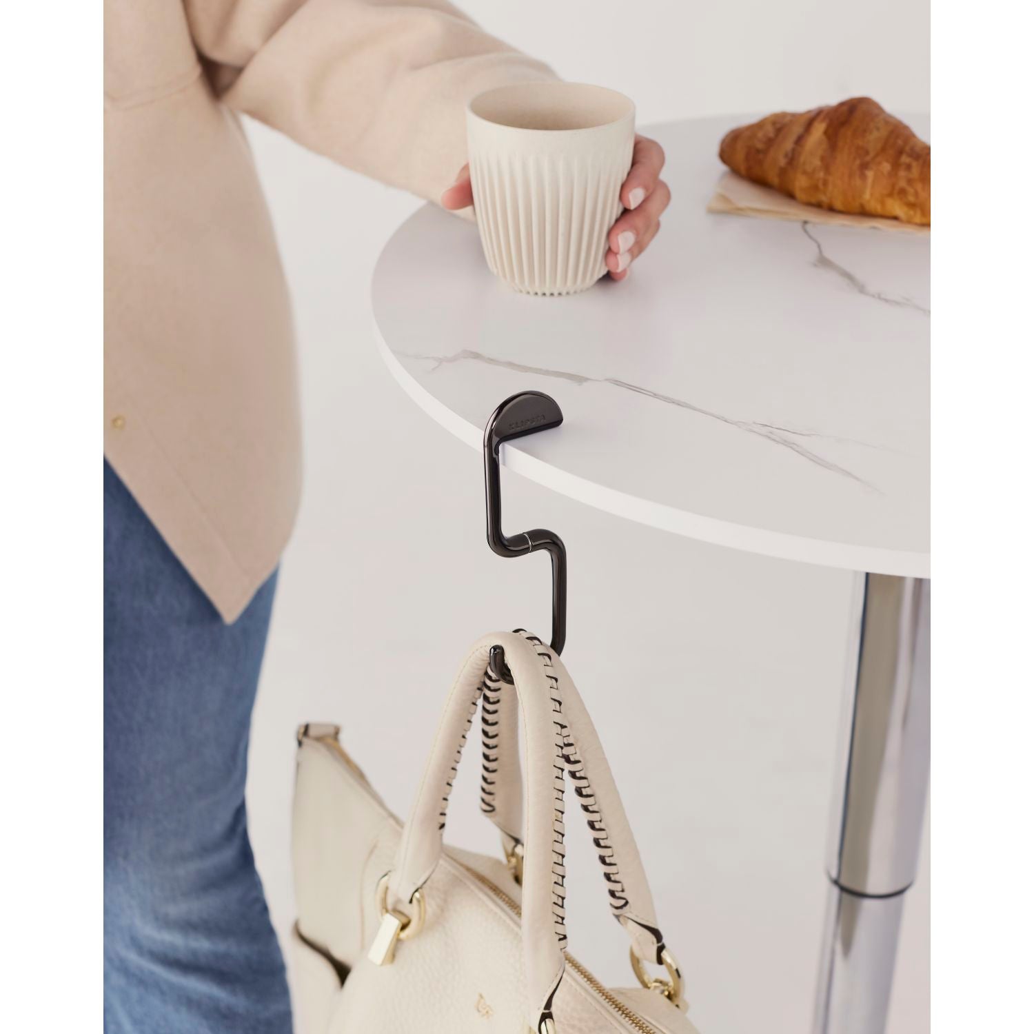 Klipsta Flip Bag Hook - Black Chrome