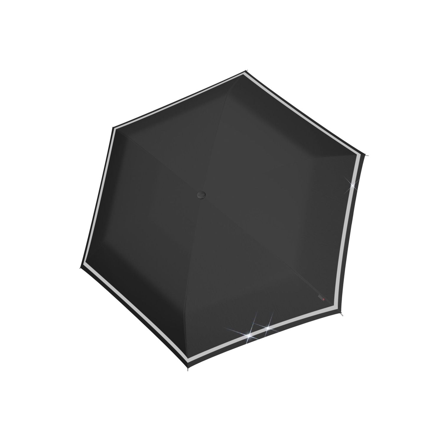 Knirps Rookie Manual Reflective Umbrella - Black
