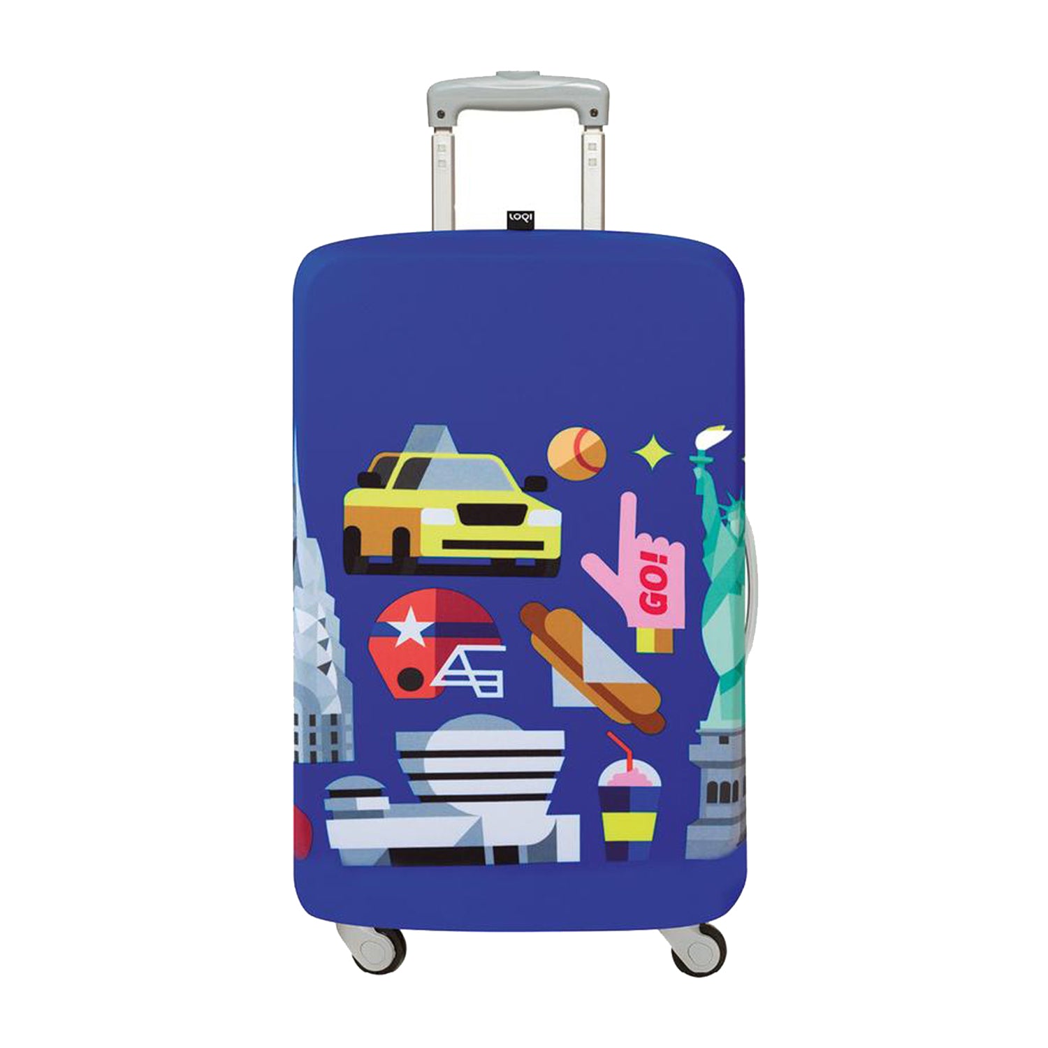 LOQI Urban Medium Luggage Cover - New York (23"-26")