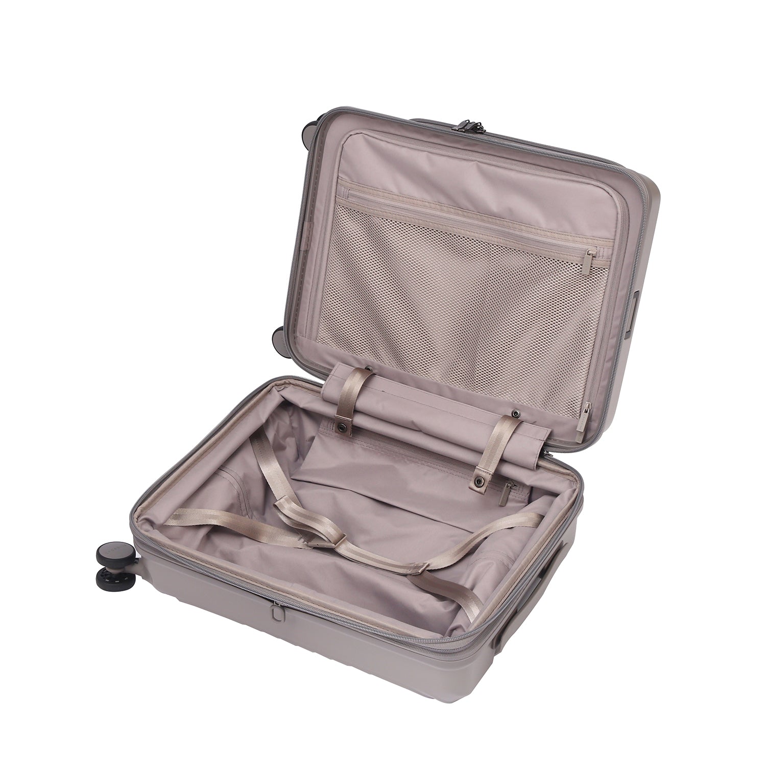 CROSSING INVI 20" Carry On Expandable Luggage With Front & Middle Access V3 - Latte