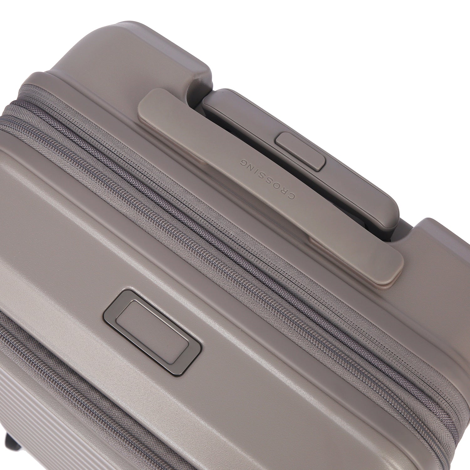 CROSSING INVI 20" Carry On Expandable Luggage With Front & Middle Access V3 - Latte