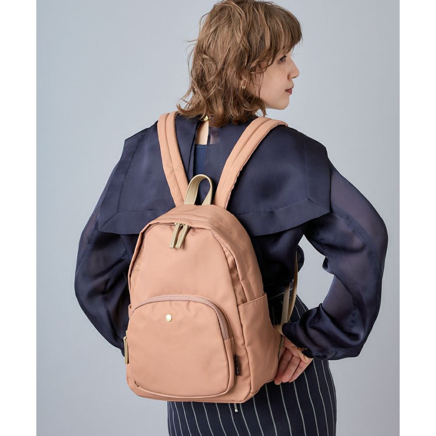 Legato Largo Burden Free Mini Backpack (Pink Beige)