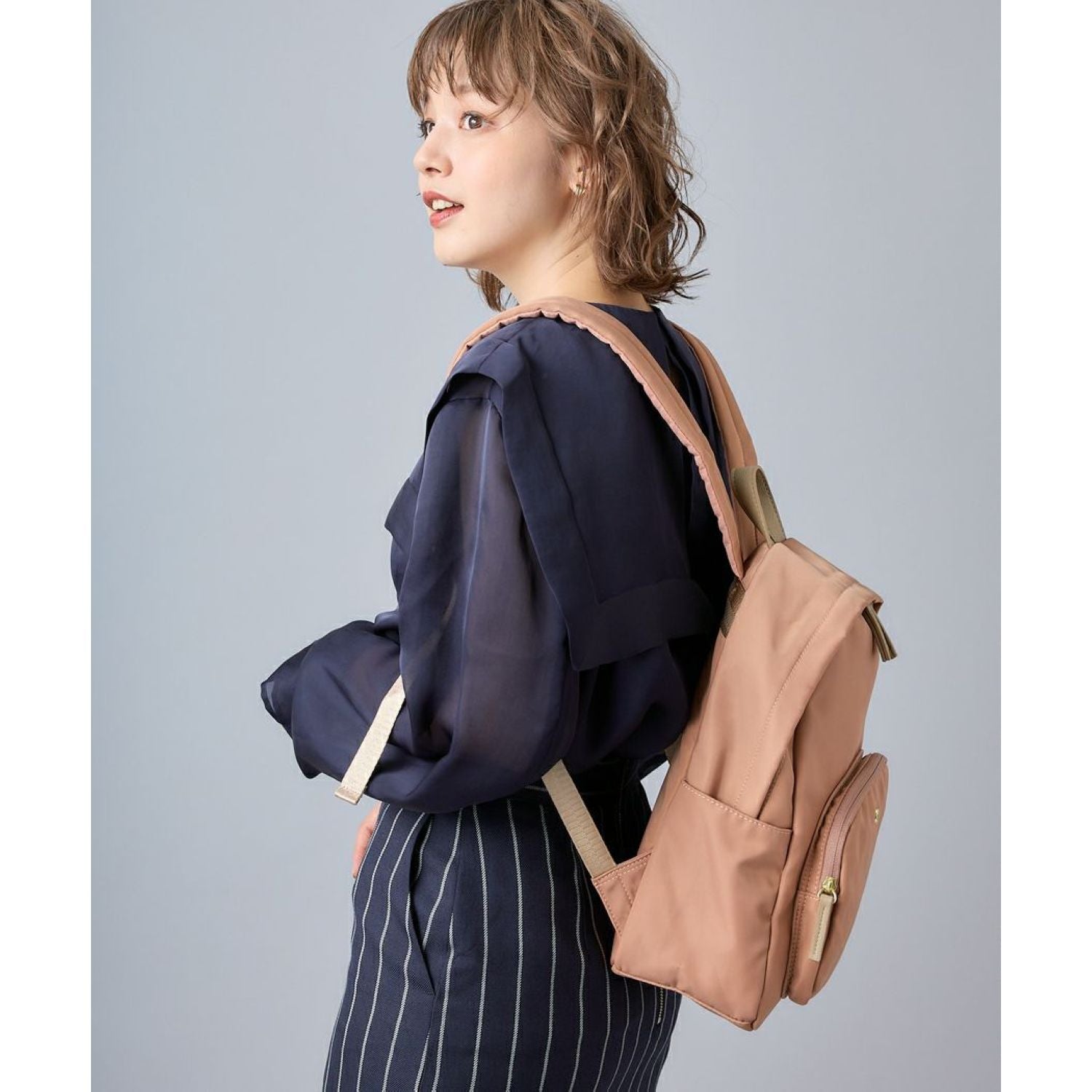 Legato Largo Burden Free Mini Backpack (Pink Beige)
