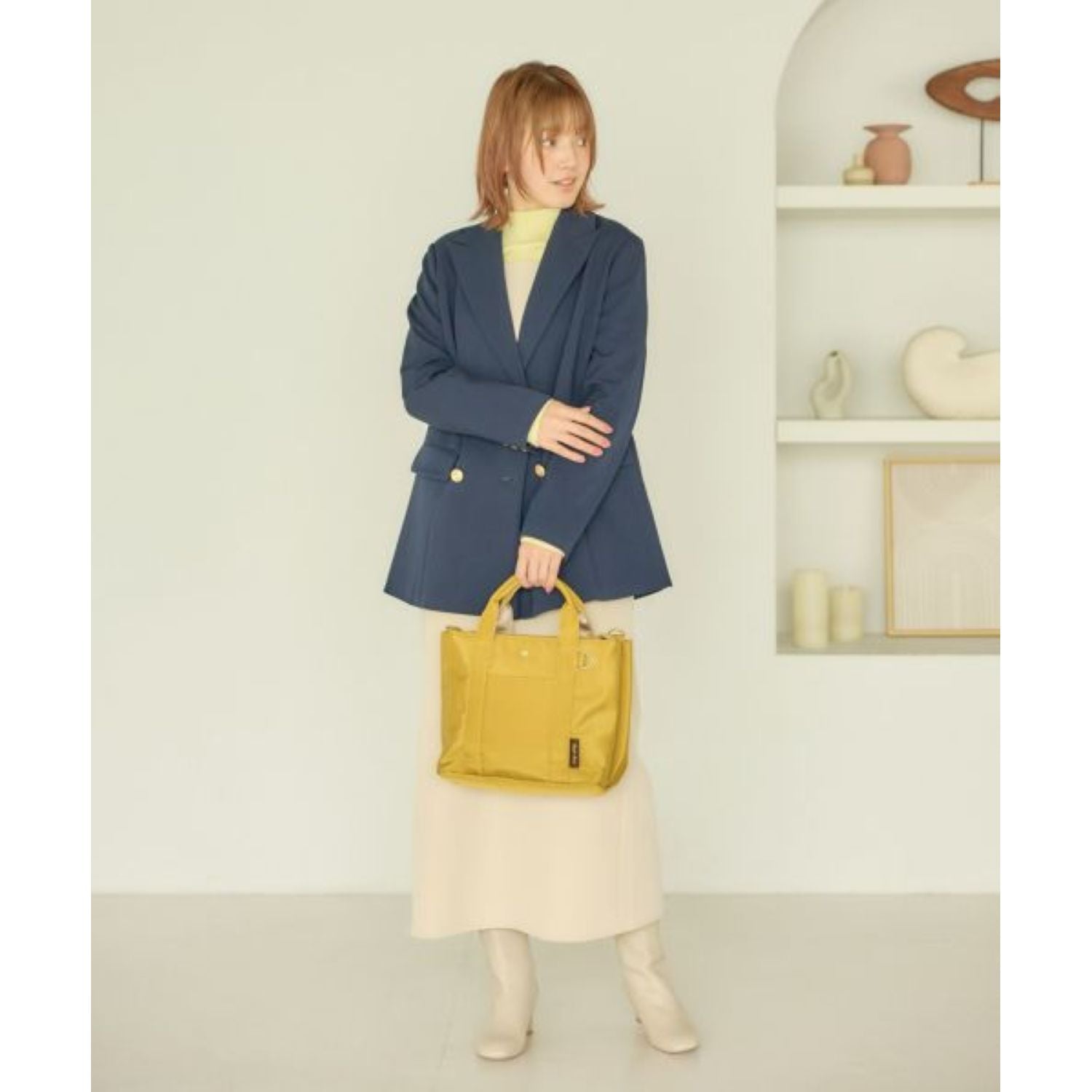 Legato Largo Easy Find 2Way Shoulder Bag (Navy)