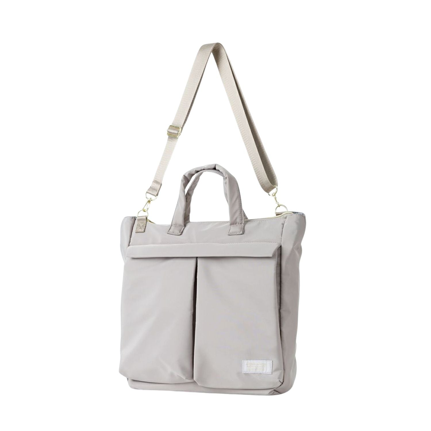 Legato Largo Helmet Bag 2Way A4 Tote Bag (Grey Beige)