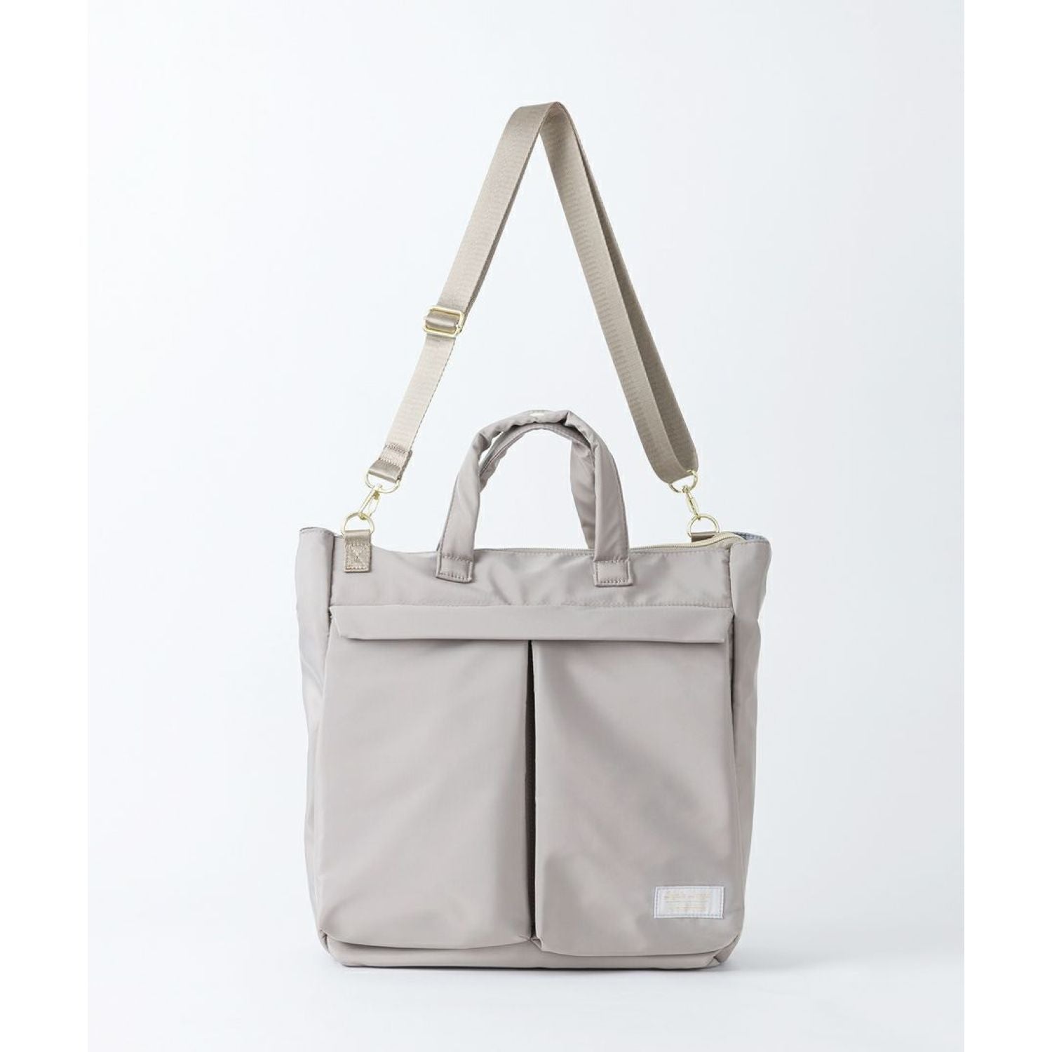 Legato Largo Helmet Bag 2Way A4 Tote Bag (Grey Beige)