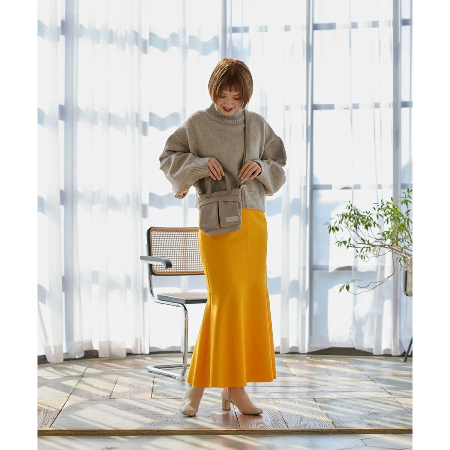 Legato Largo Helmet Bag 2Way Mini Shoulder Bag (Olive)