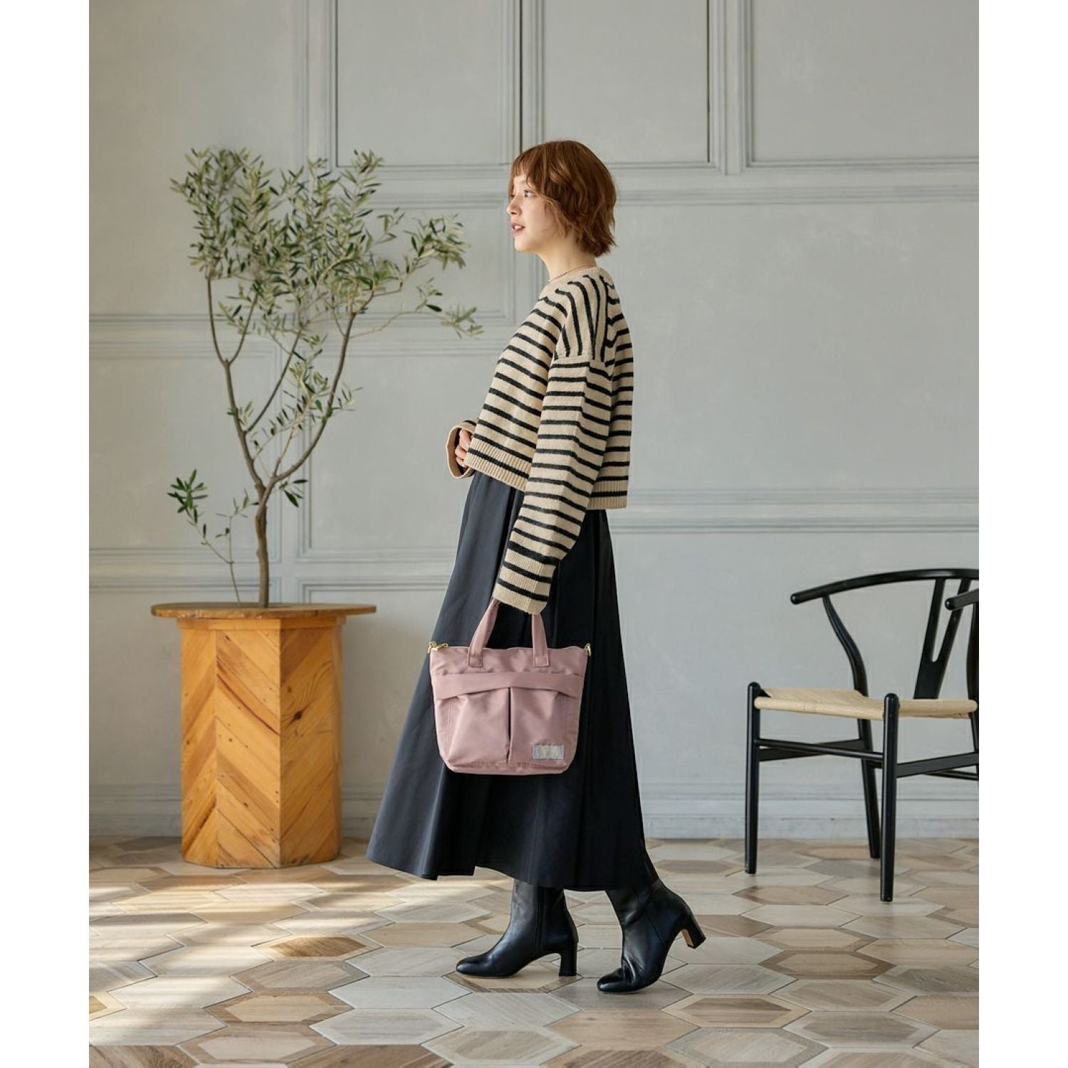 Legato Largo Helmet Bag 2Way Shoulder Bag (Black)