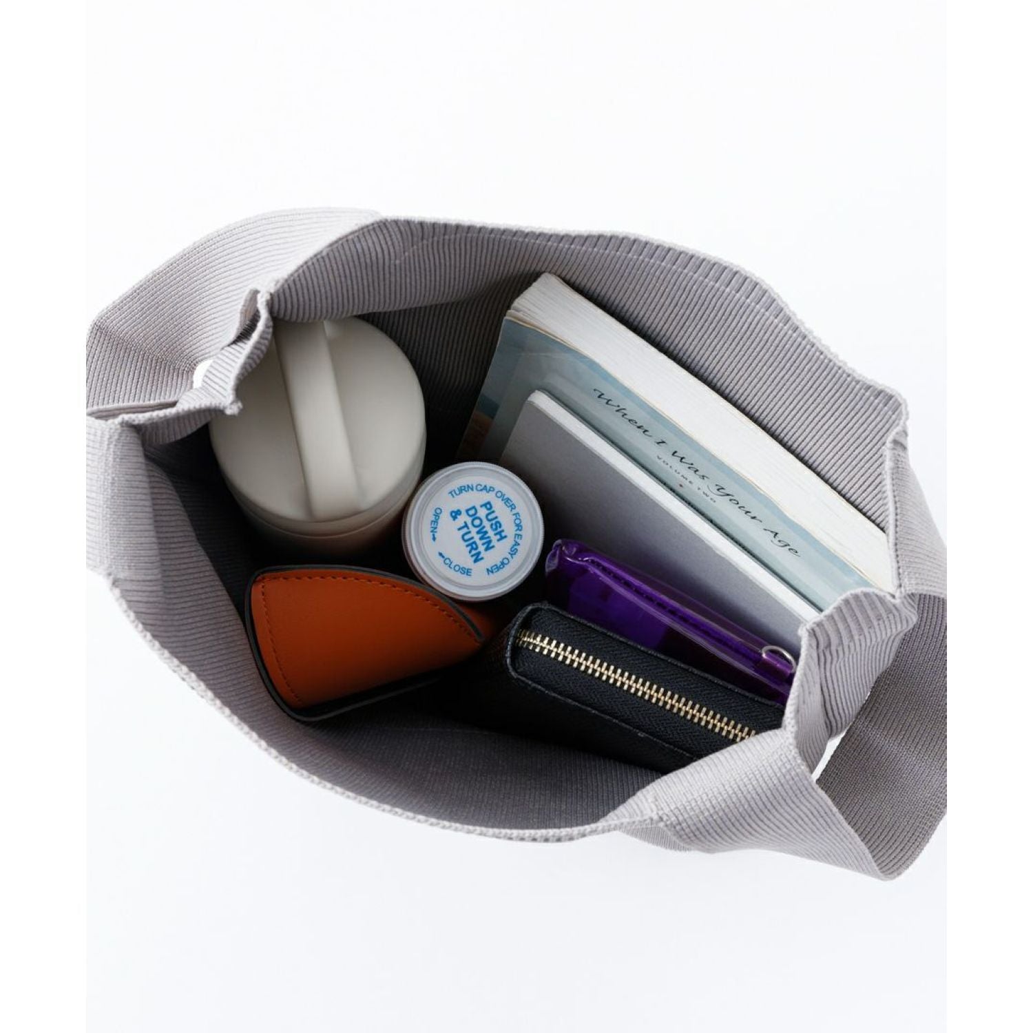 Legato Largo Knit Series Knit Bag M (Lavender)