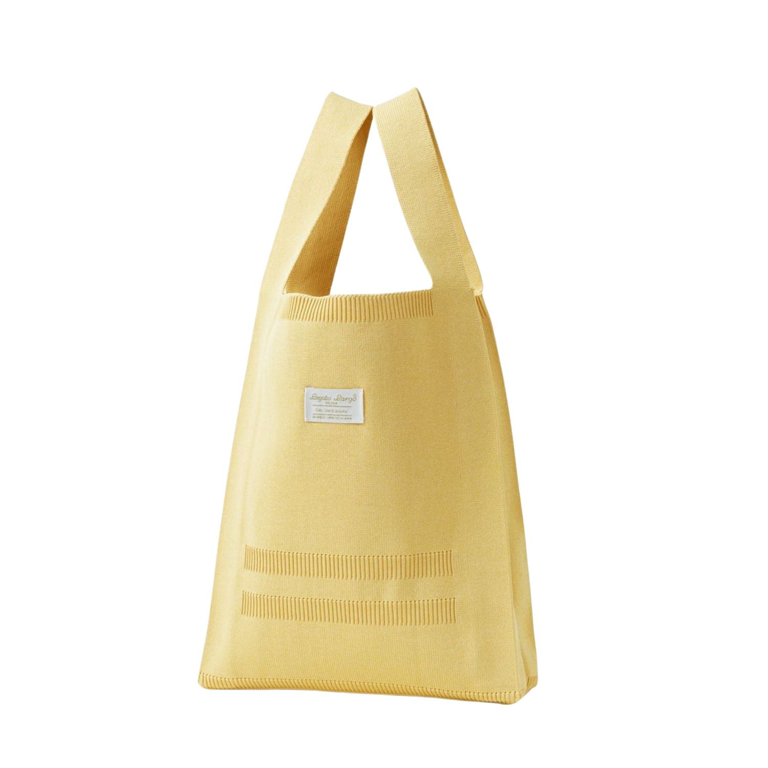 Legato Largo Knit Series Knit Bag M (Yellow)