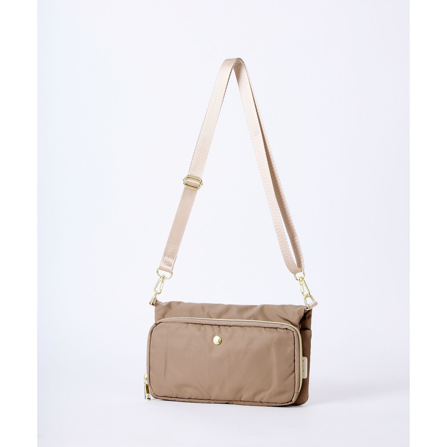 Legato Largo One Mile Wallet Shoulder Bag (Grey Beige)