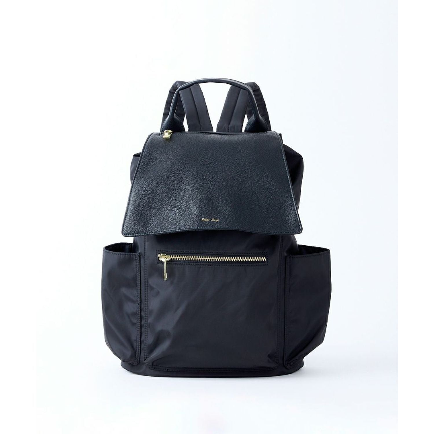 Legato Largo Polyester x Pu Backpack (Black)