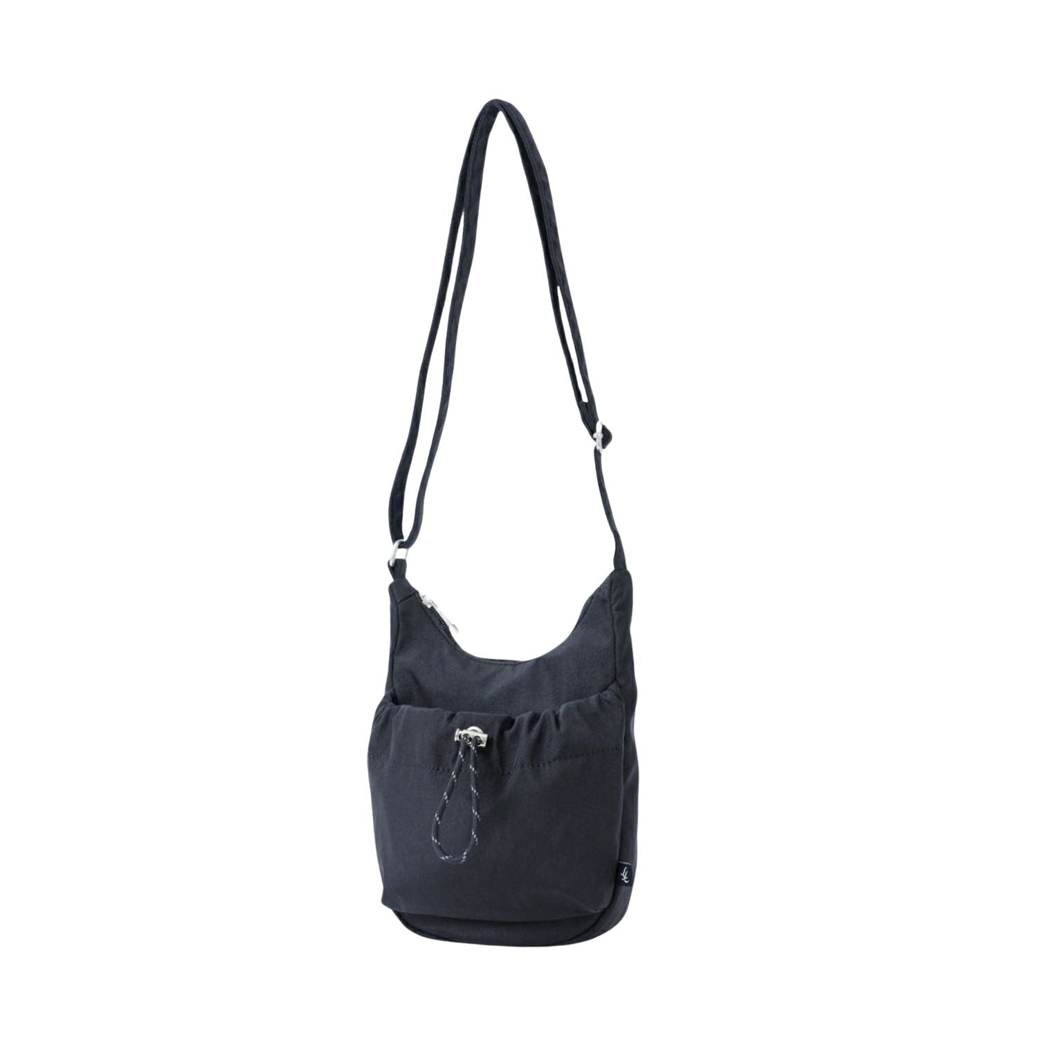 Legato Largo Water Repellent Drawstring Series Mini Shoulder Bag (Black)