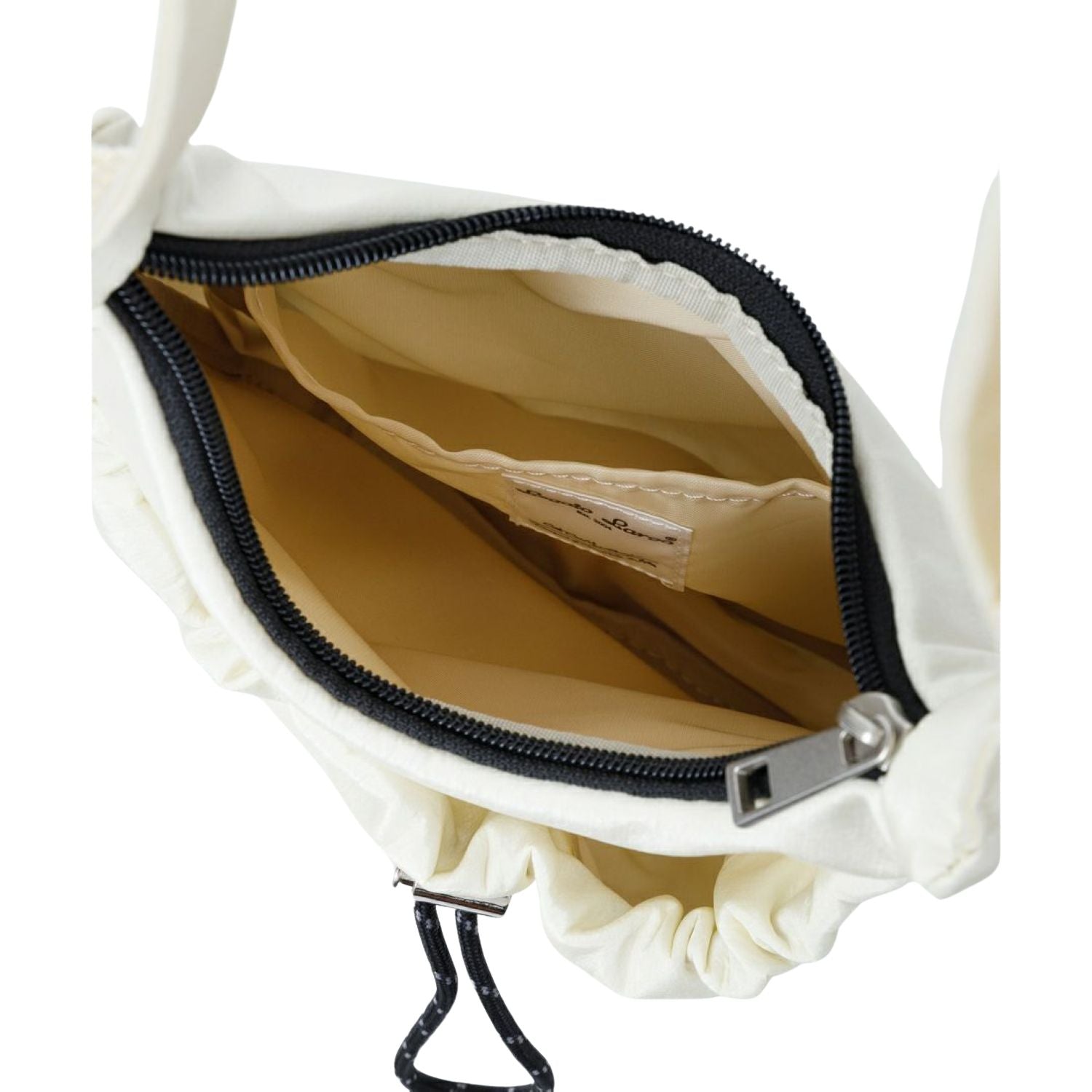 Legato Largo Water Repellent Drawstring Series Mini Shoulder Bag (Ivory)