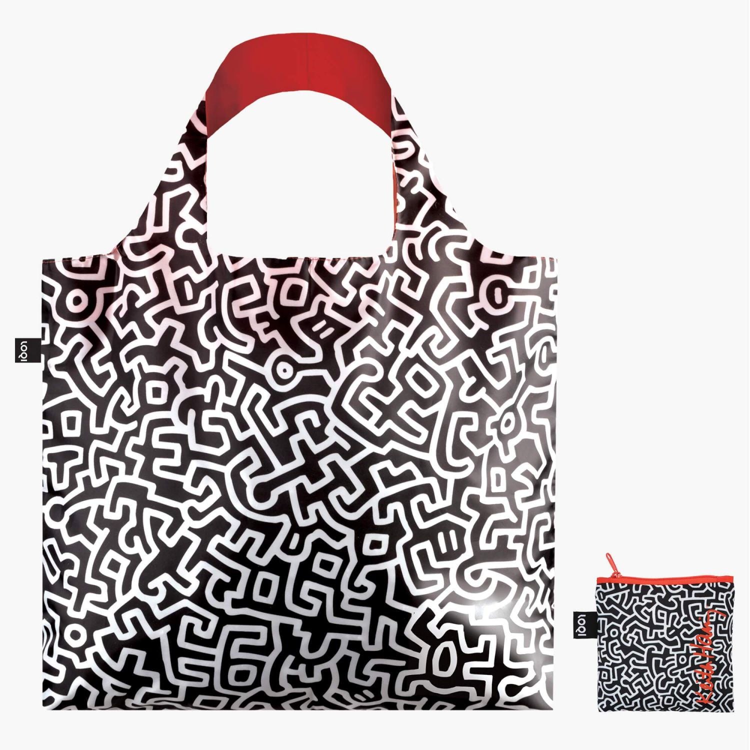 LOQI Museum Foldable Bag - Keith Haring - Untitled Recycled