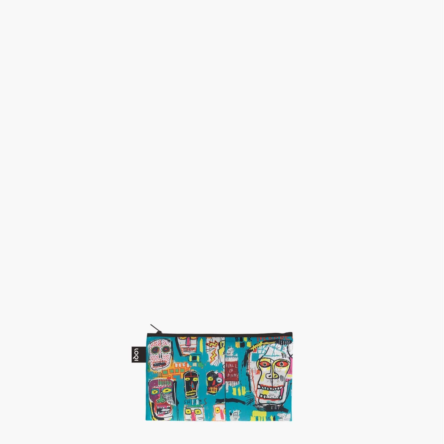 LOQI Museum Zip Pockets Jean Michel Basquiat Skull, Crown, Warhol Recycled