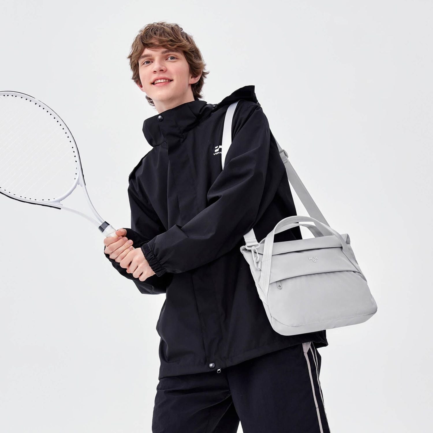 MAH Airy Cross 6L Sling Bag - Light Grey