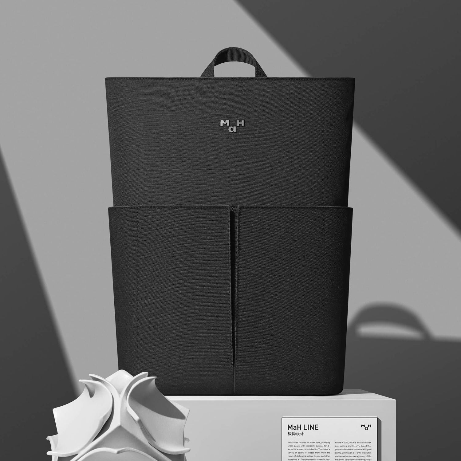 MAH Line 600D 15L Backpack - Black