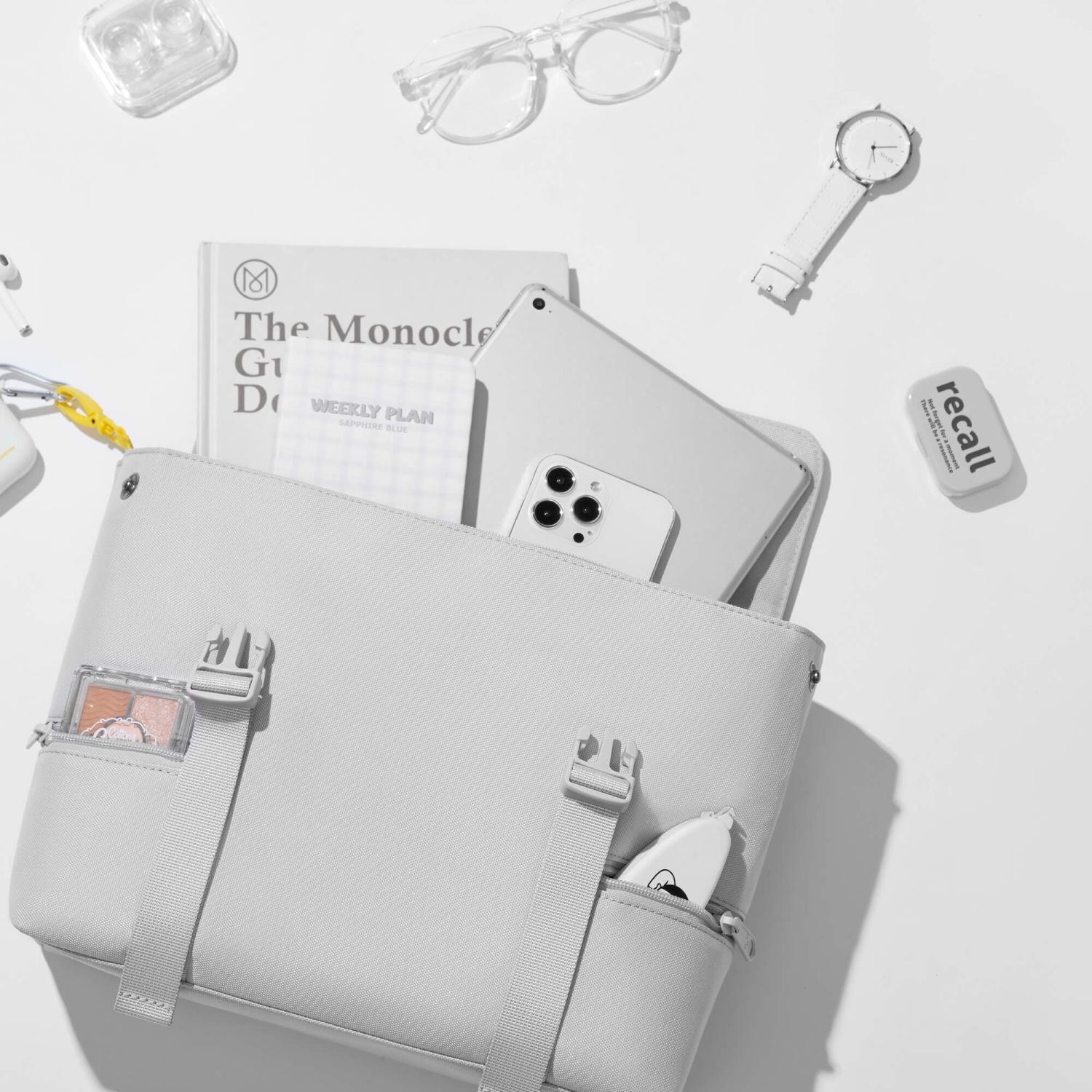 MAH Siro Cross Sling Bag - Light Grey