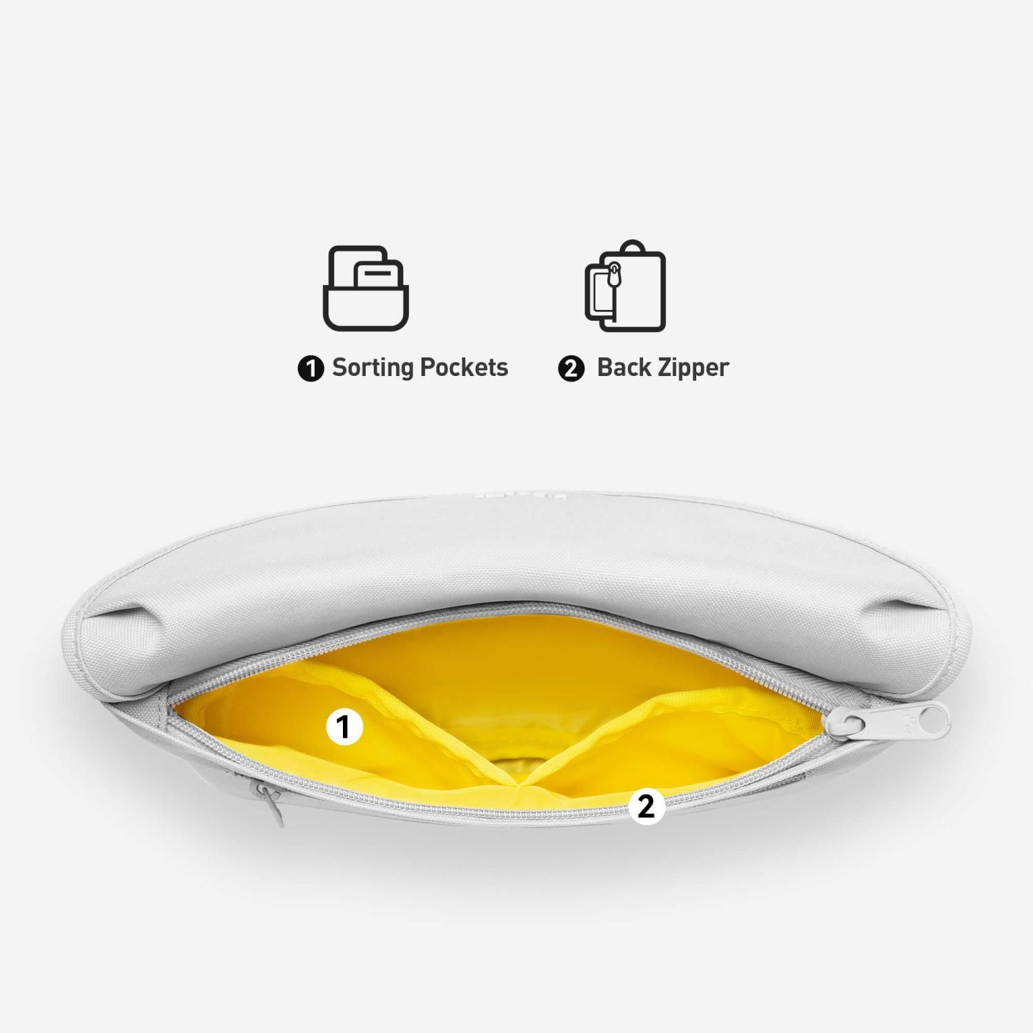 MAH Young Tour Hip Pack Sling Bag - Light Grey