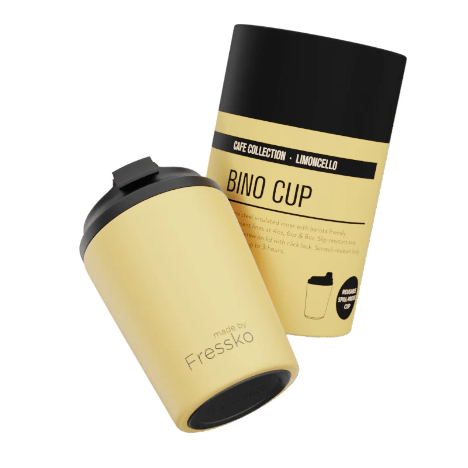 Made By Fressko Bino 8oz Insulated Stainless Steel Cup - Limoncello