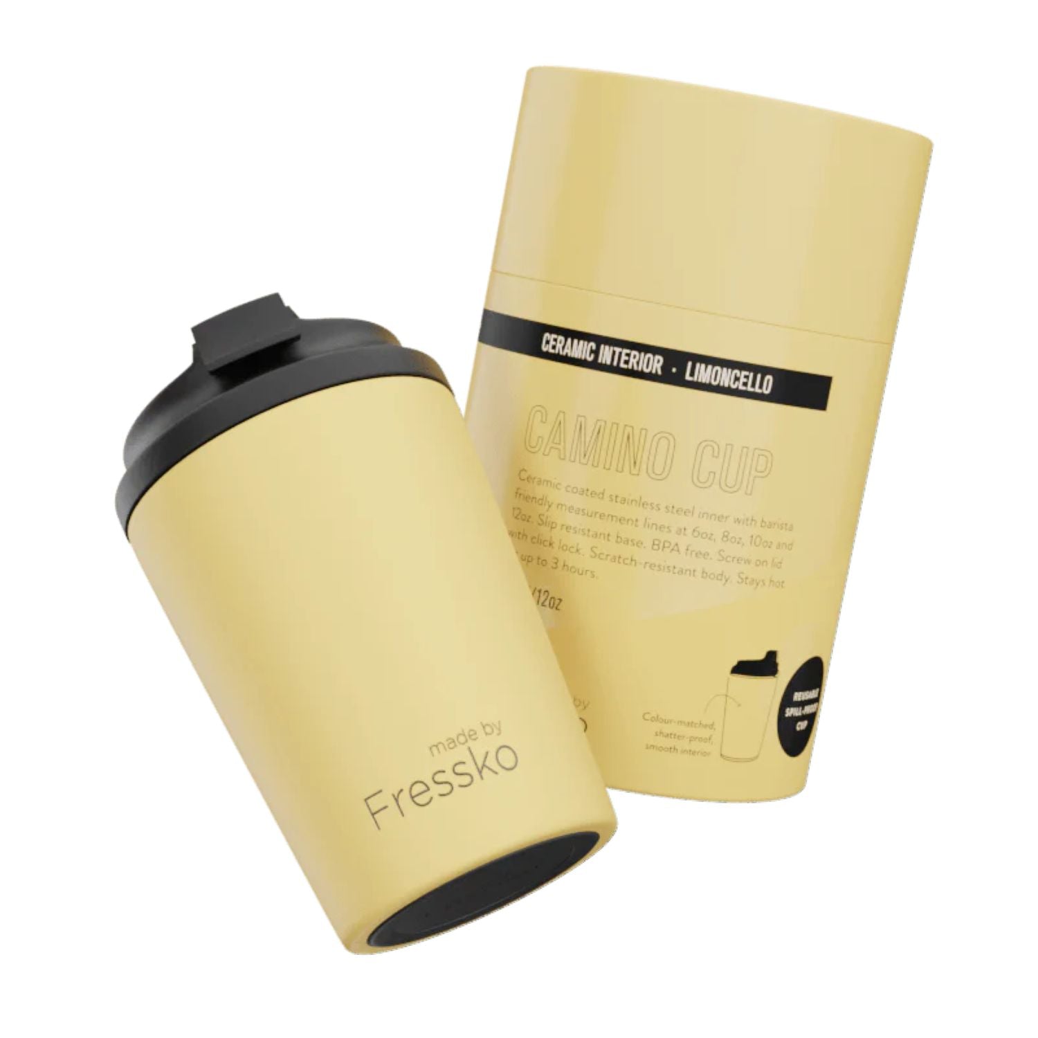 Made By Fressko Camino 12oz Insulated Ceramic Cup - Limoncello