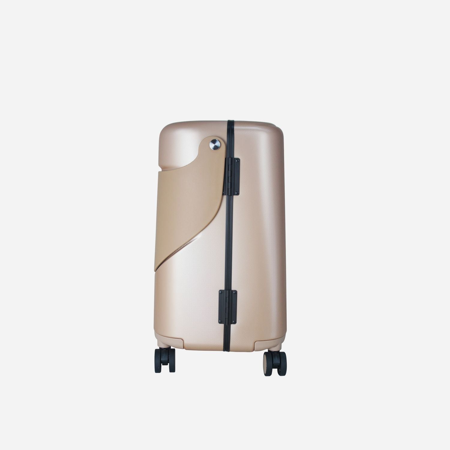 MiaMily Multicarry Carry On 18 Inch Luggage with Built-in Seat for Children (Champagne Gold)