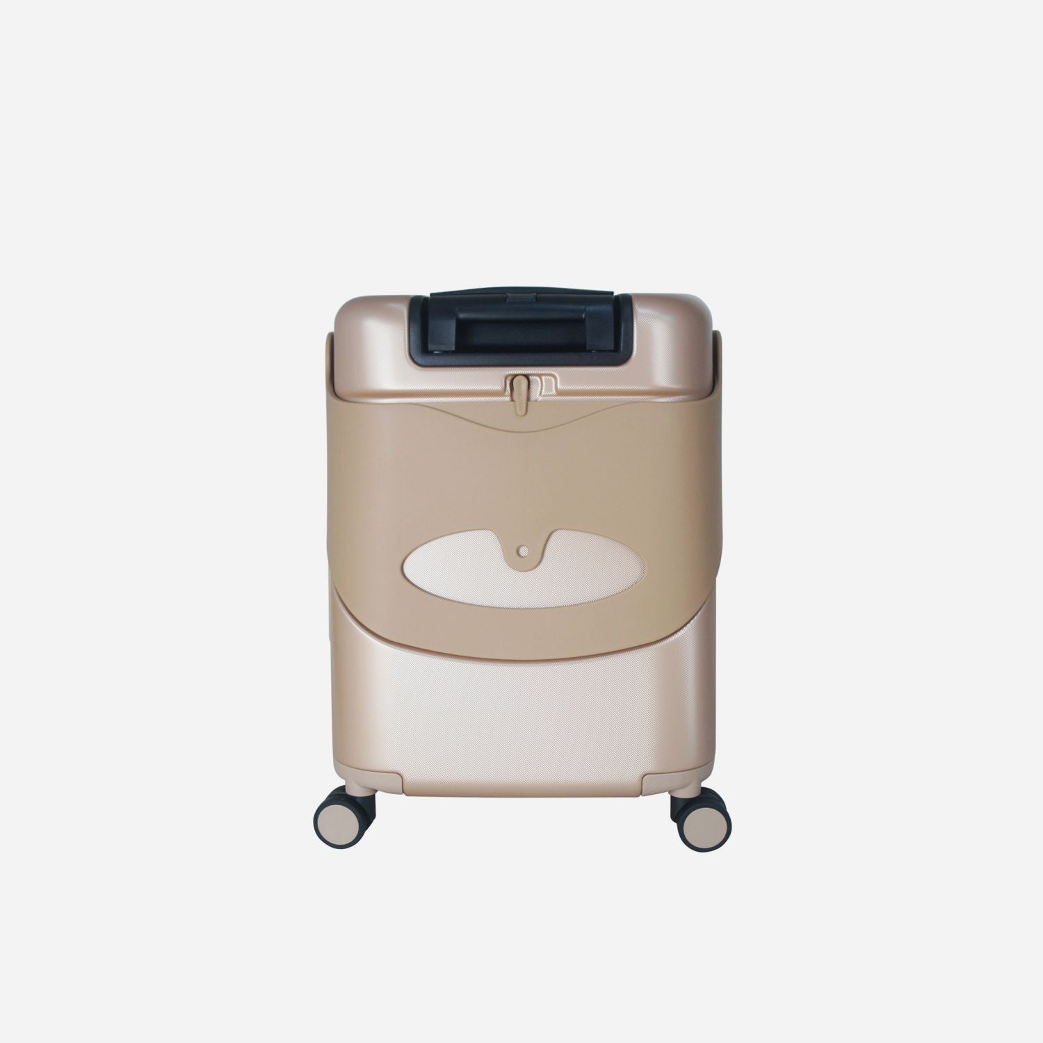 MiaMily Multicarry Carry On 18 Inch Luggage with Built-in Seat for Children (Champagne Gold)