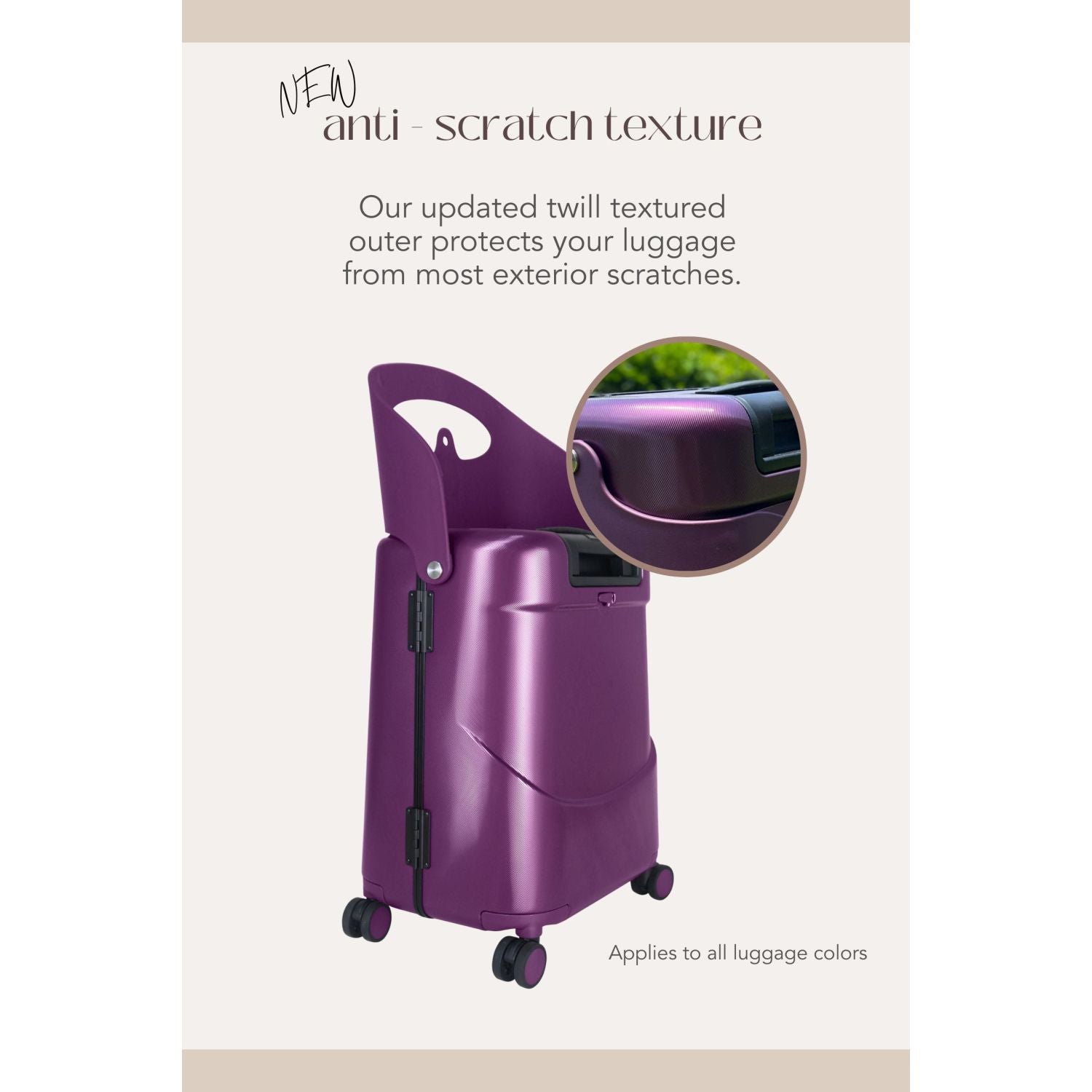 MiaMily Multicarry Carry On 18 Inch Luggage with Built-in Seat for Children (Charcoal Grey)