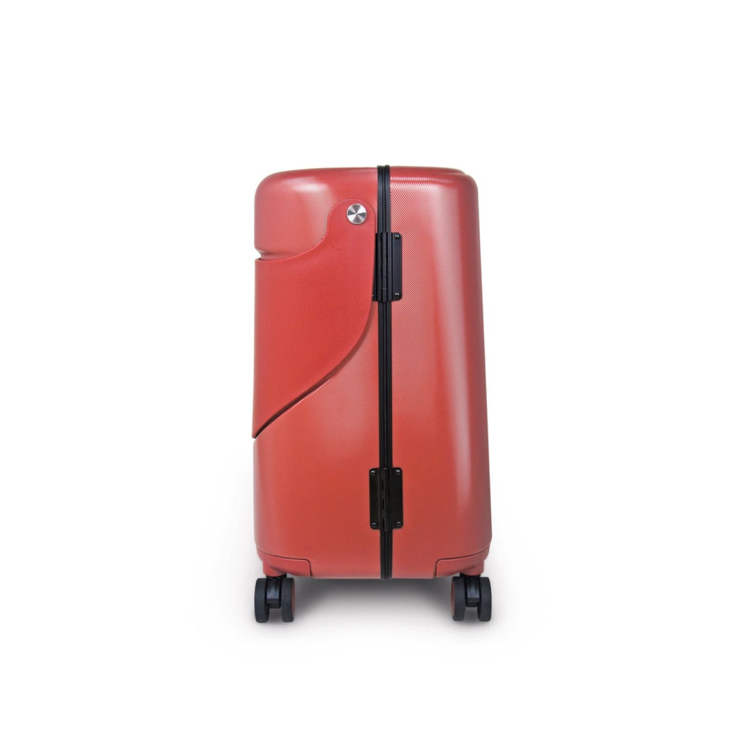 MiaMily Multicarry Carry On 18 Inch Luggage with Built-in Seat for Children (Maroon Red)