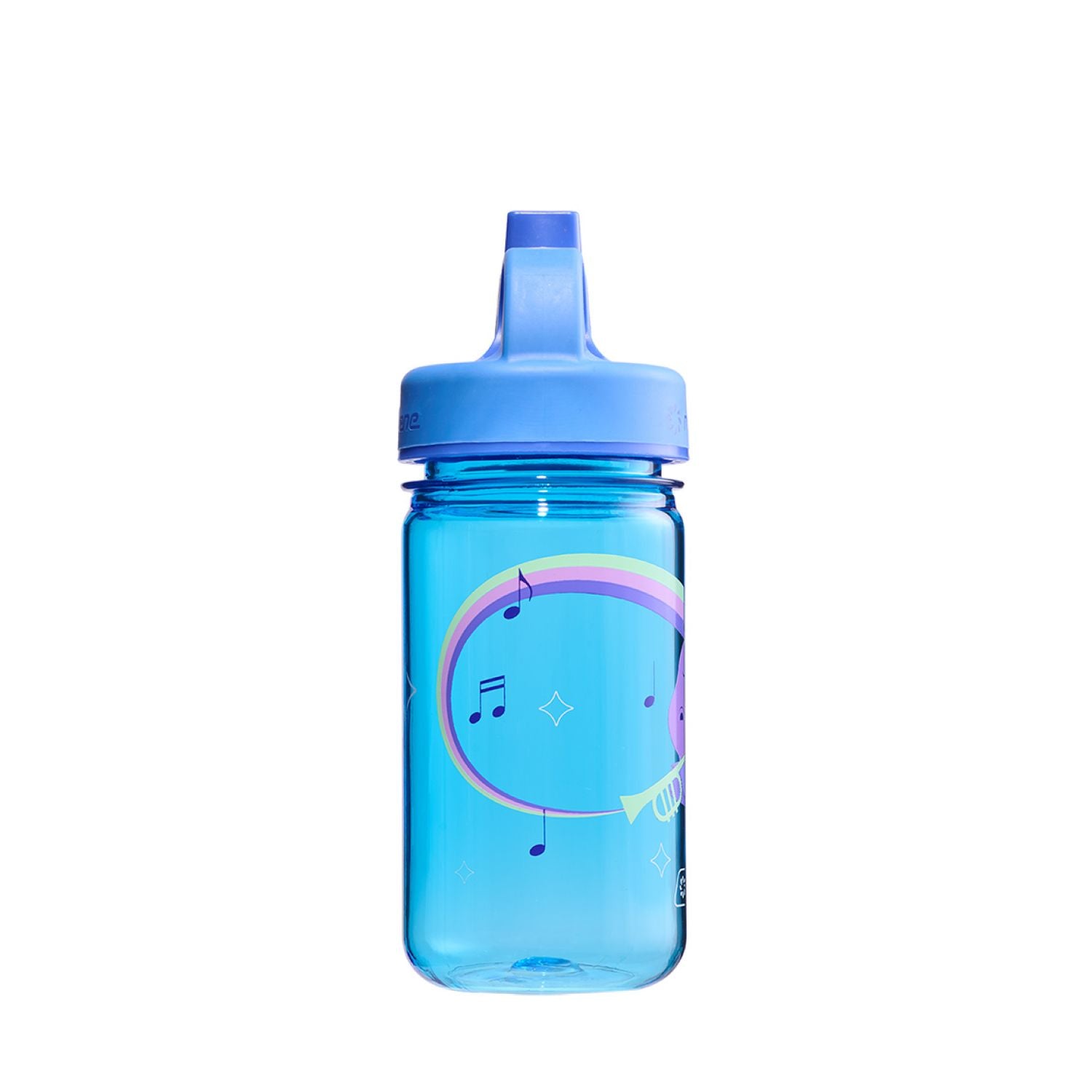 Nalgene 12oz Kids Grip-N-Gulp Sustain Graphic Water Bottle - Blue Musical Hippo