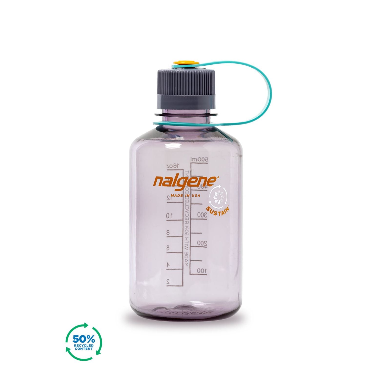 Nalgene 16oz Narrow Mouth Sustain Water Bottle - Aubergine