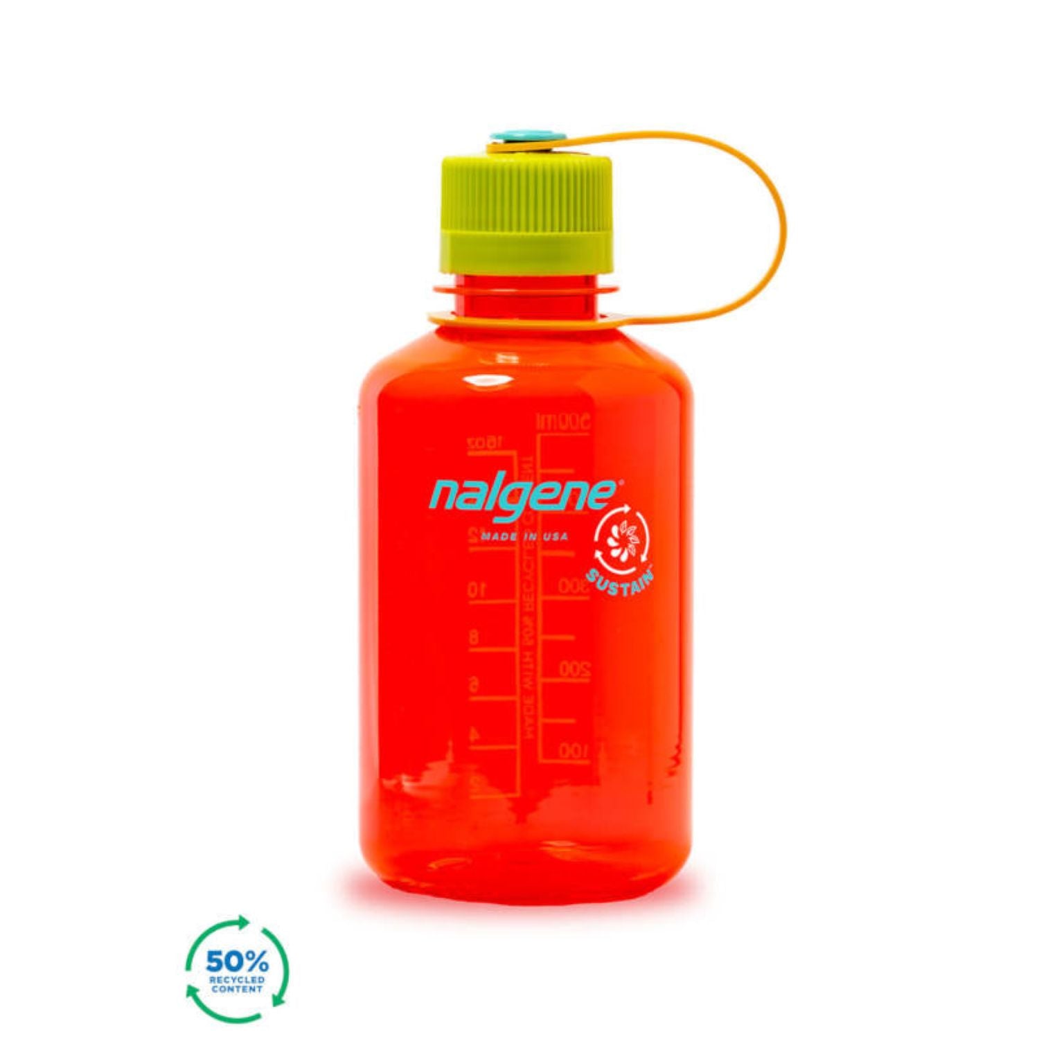 Nalgene 16oz Narrow Mouth Sustain Water Bottle - Pomegranate