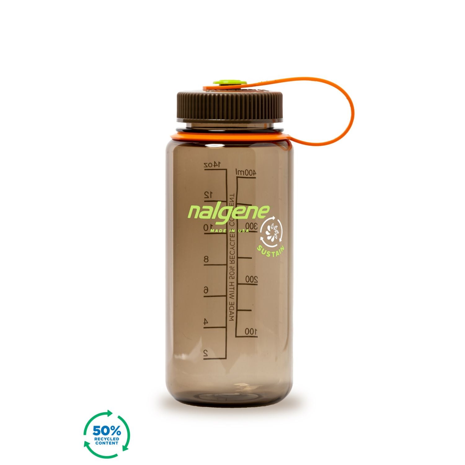 Nalgene 16oz Wide Mouth Sustain Water Bottle - Woodsman