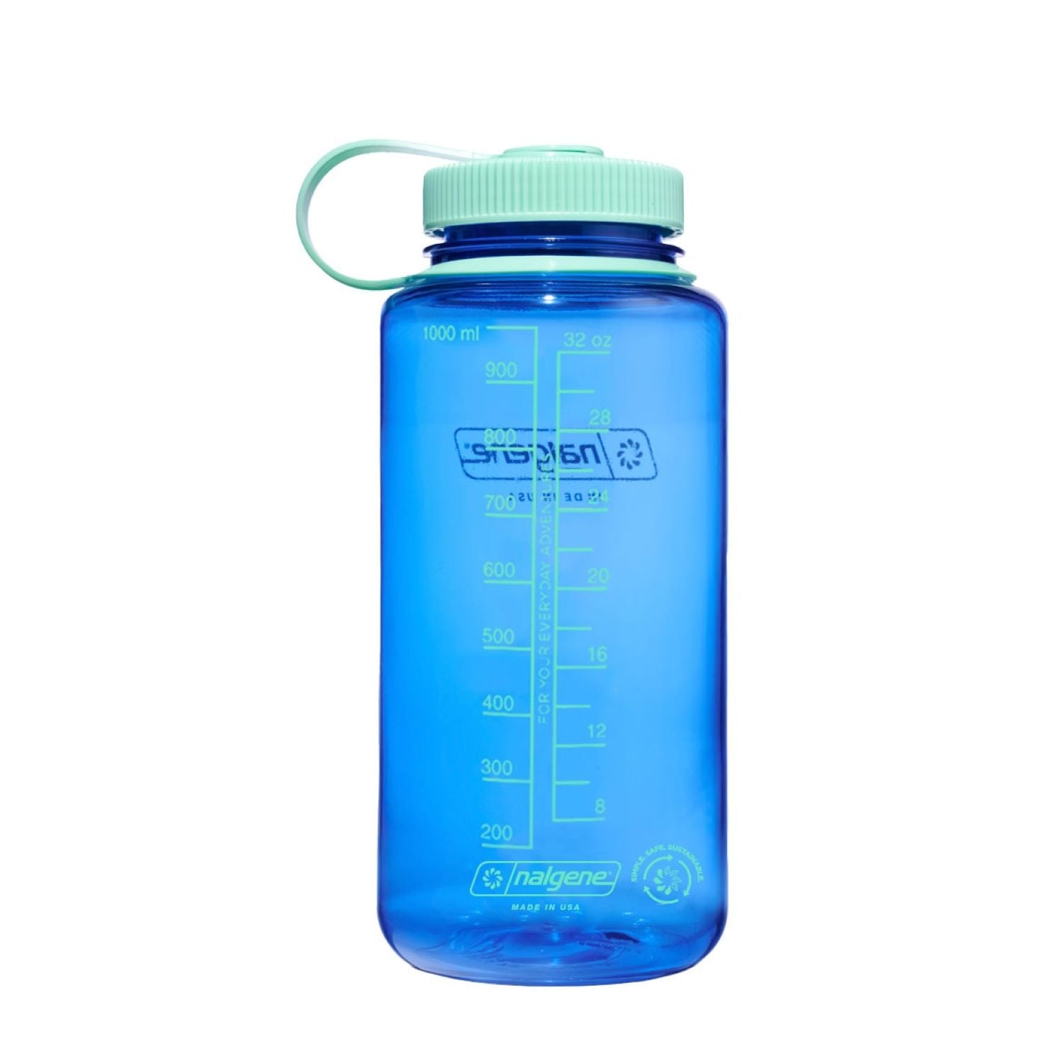 Nalgene 32oz Wide Mouth Bottle Sustain - Cornflower Blue