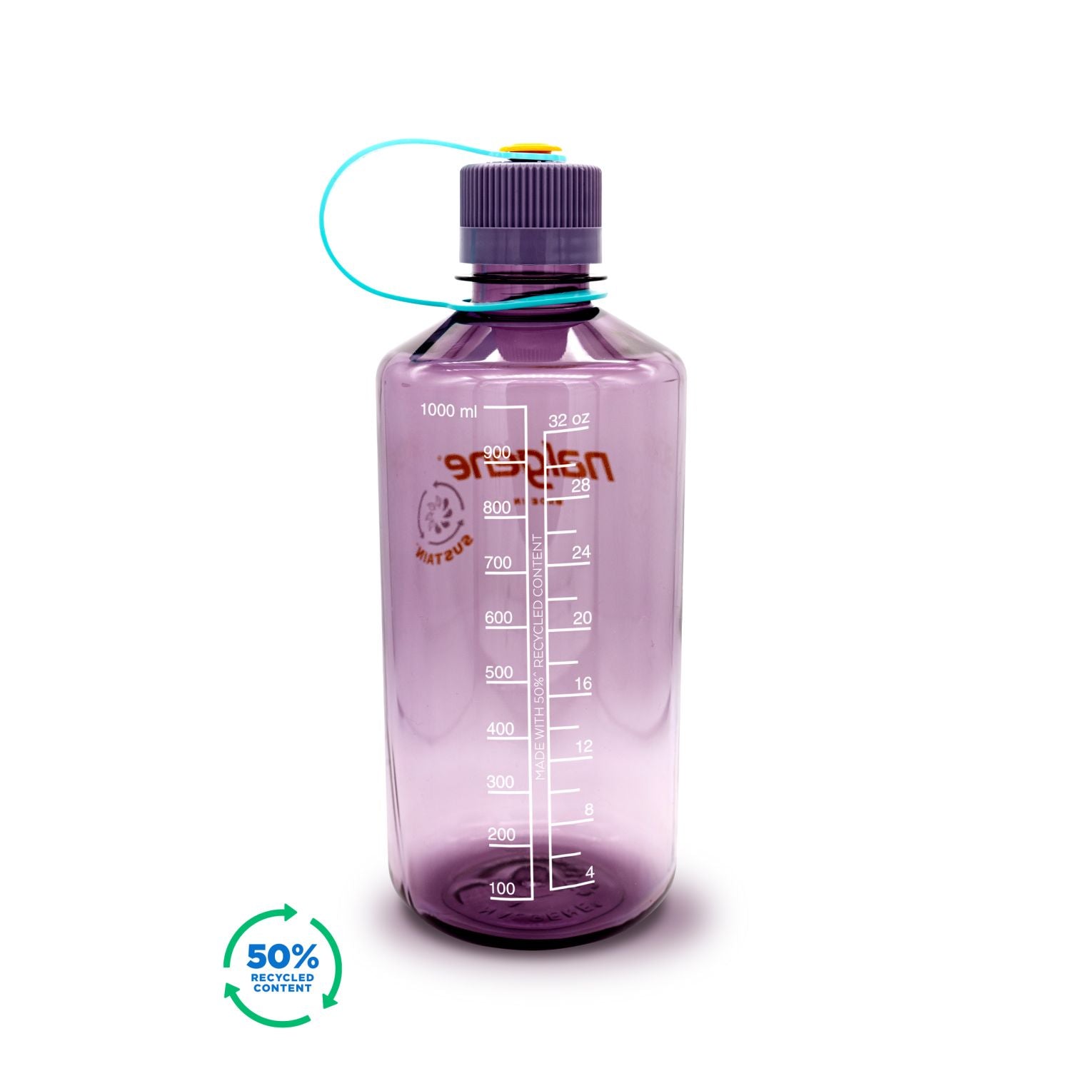 Nalgene 32oz Narrow Mouth Sustain Water Bottle - Aubergine