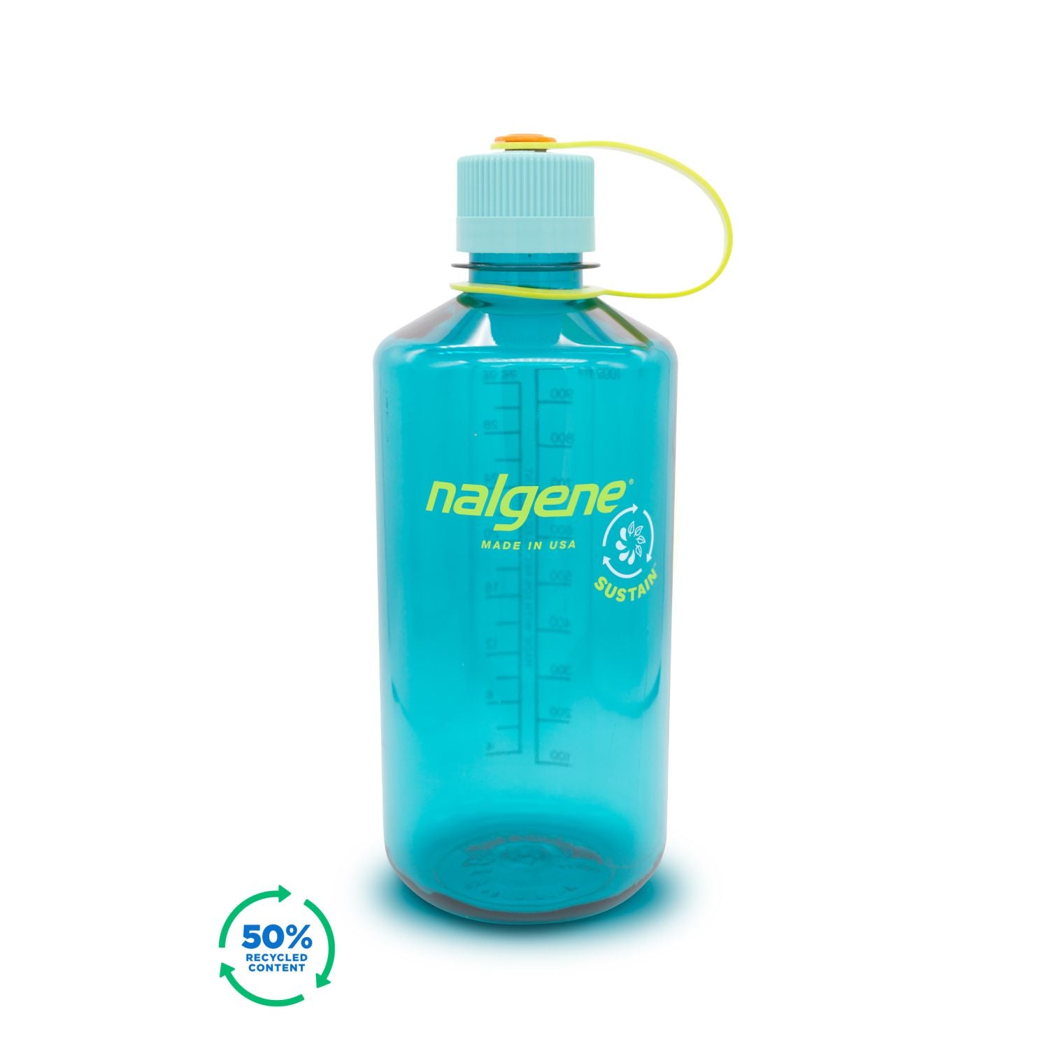 Nalgene 32oz Narrow Mouth Sustain Water Bottle - Cerulean