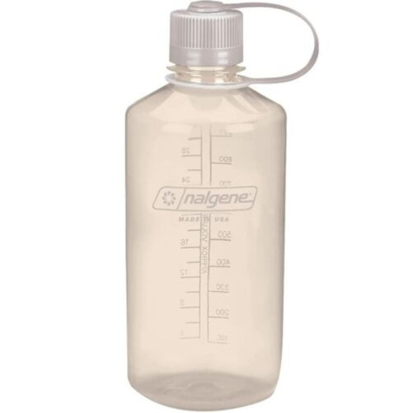 Nalgene 32oz Narrow Mouth Sustain Water Bottle - Cotton (Monochrome)