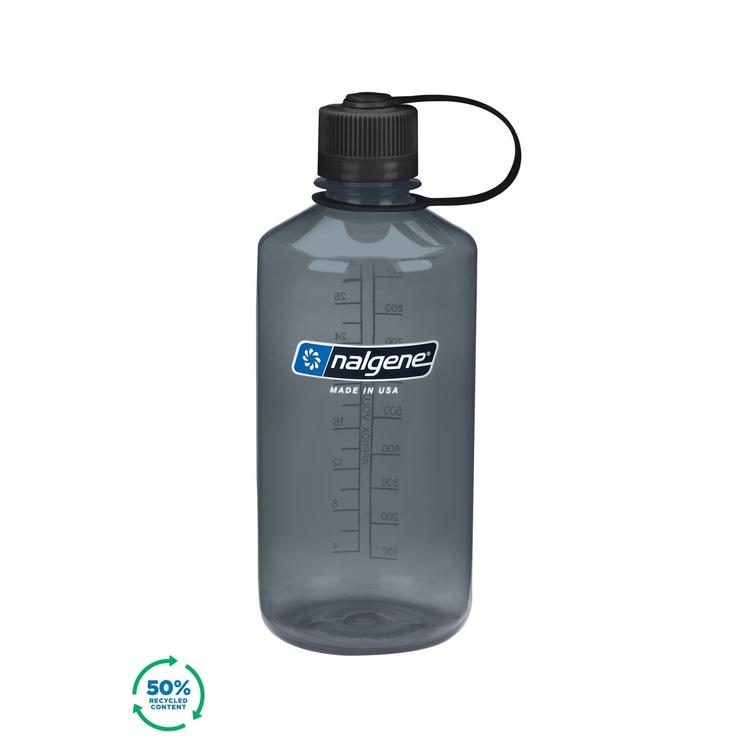 Nalgene 32oz Narrow Mouth Sustain Water Bottle - Gray